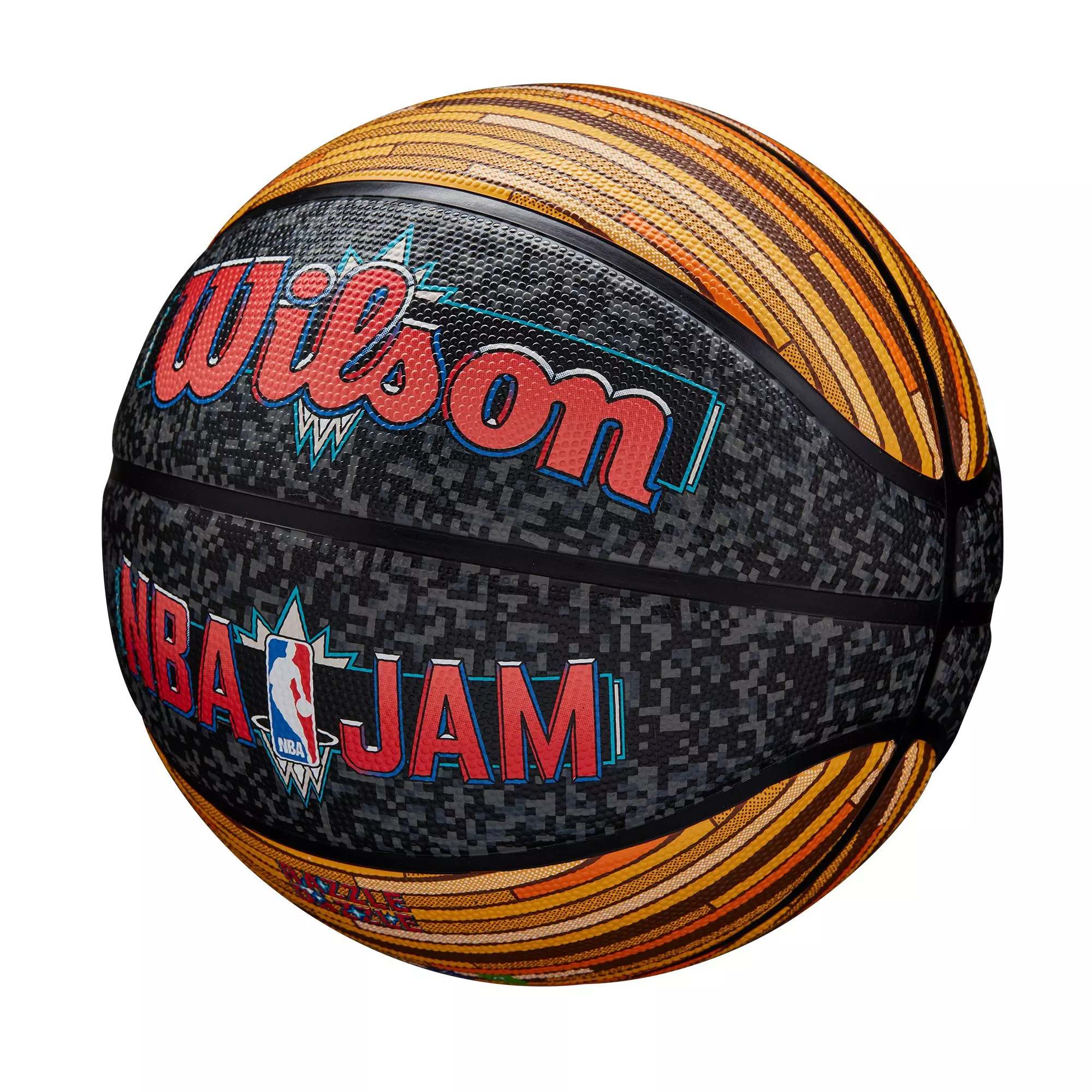 Wilson NBA Jam 29.5" Outdoor Basketball - BLACK/TAN