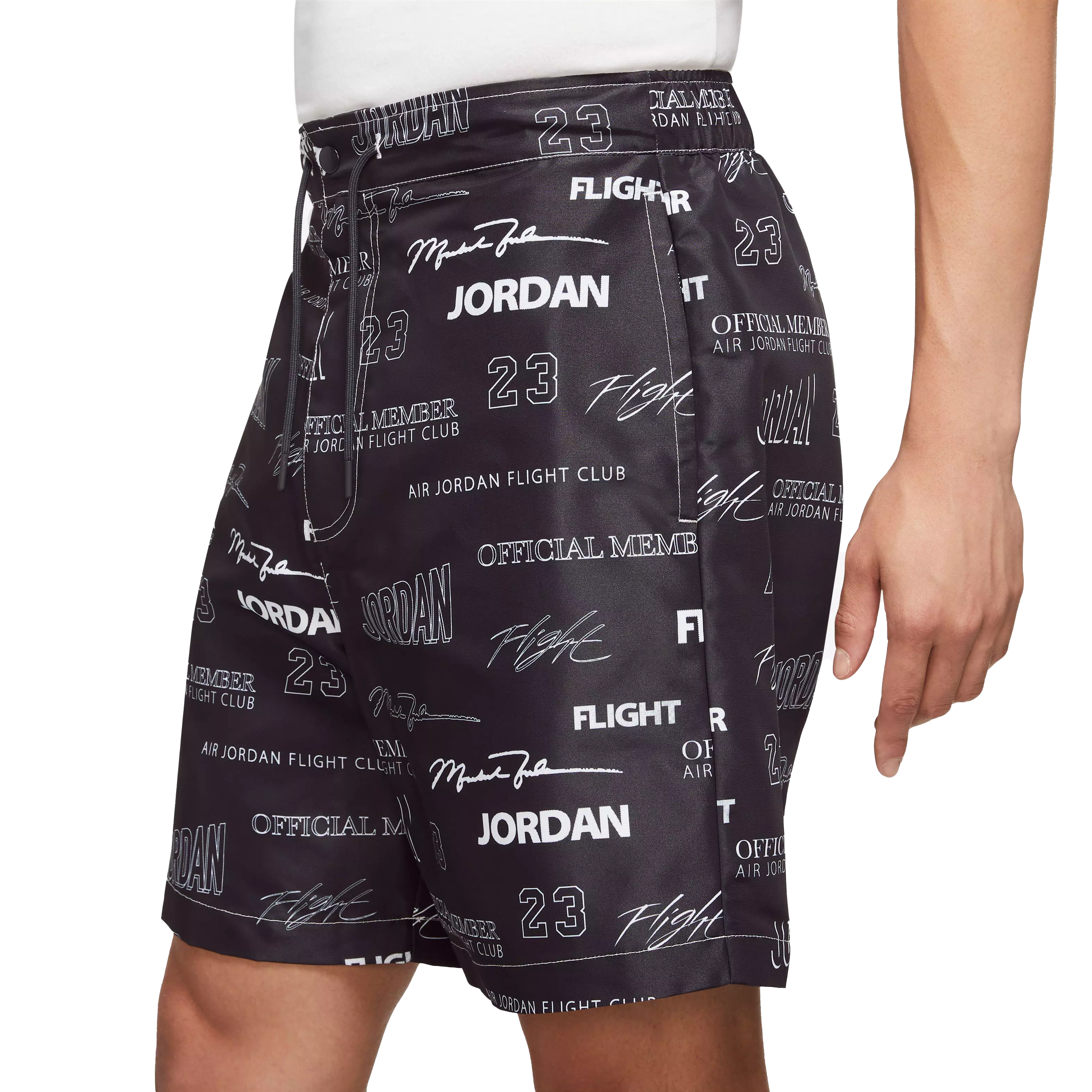 Jordan Men's Flight MVP Woven Shorts-Black - BLACK