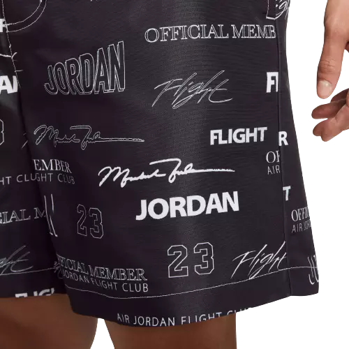 Jordan Men's Flight MVP Woven Shorts-Black - BLACK