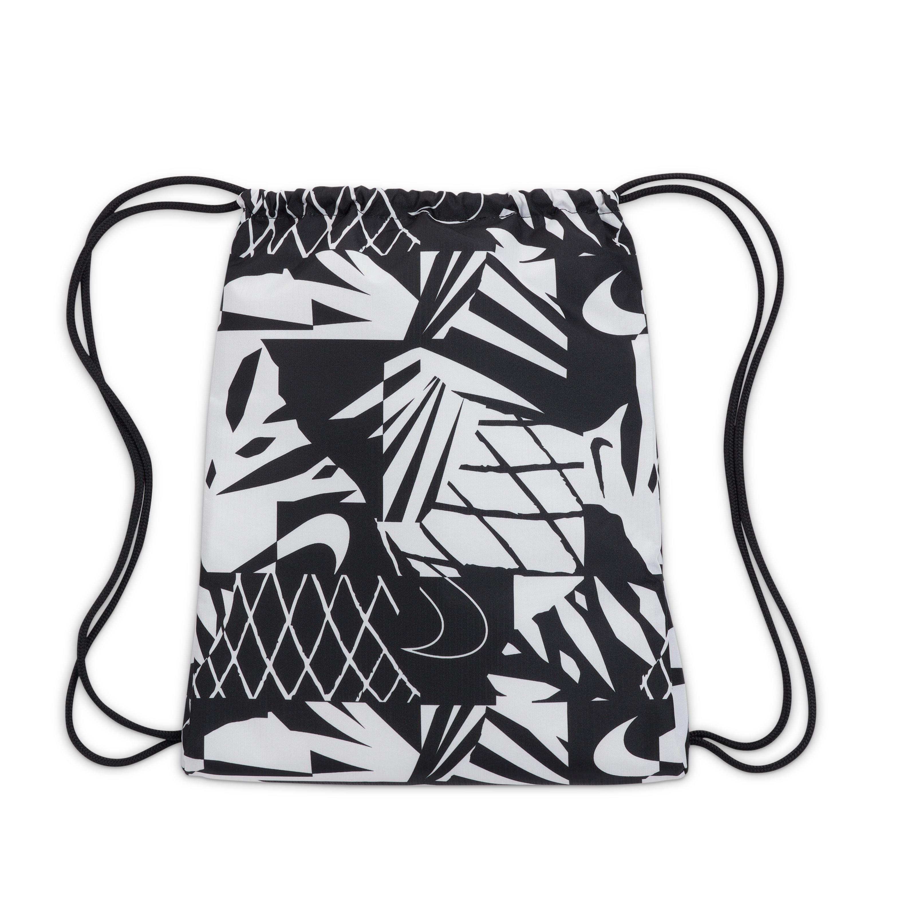 Nike Big Kids' Drawstring Bag-Black/White - BLACK/WHITE Thumbnail View 2