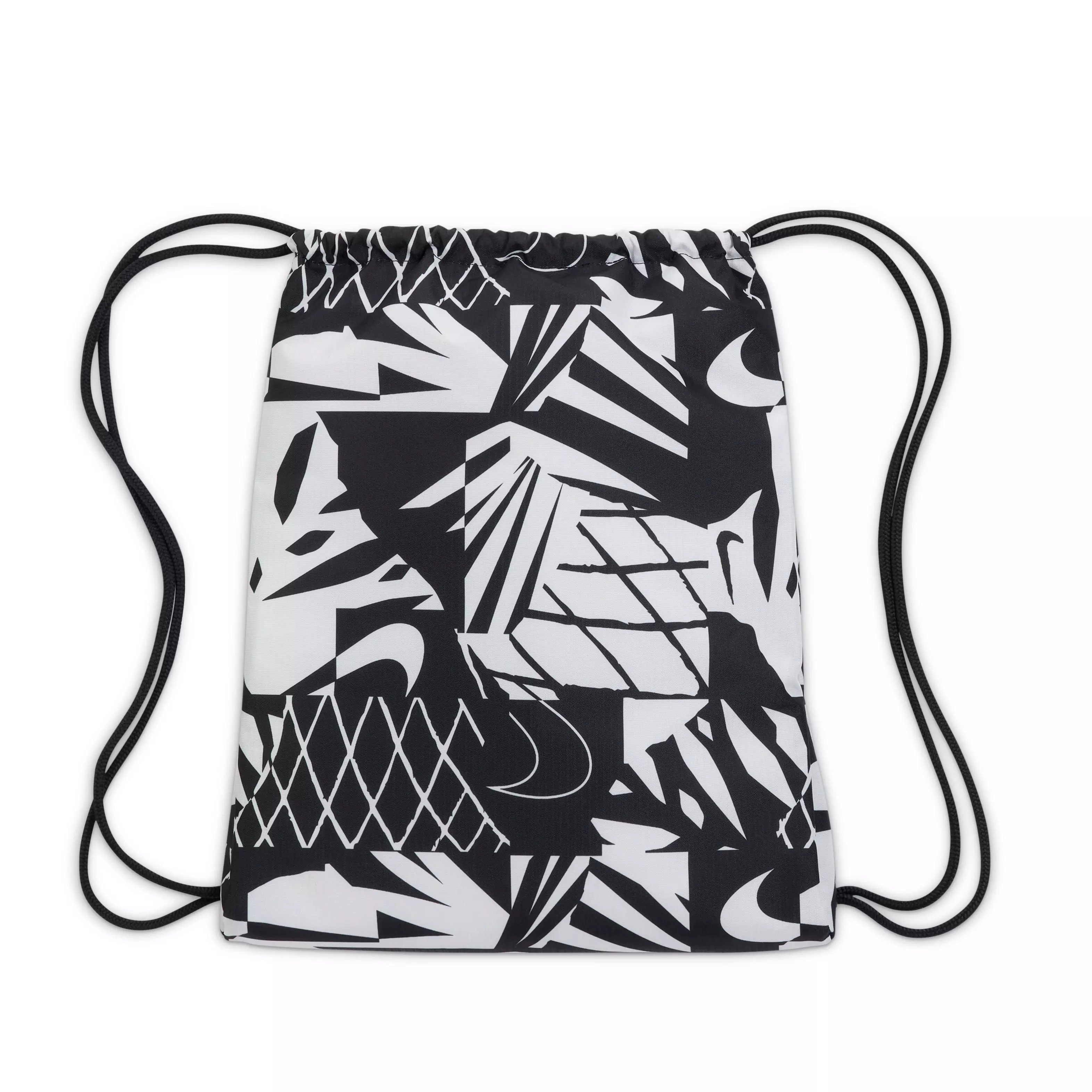Nike Big Kids' Drawstring Bag-Black/White - BLACK/WHITE