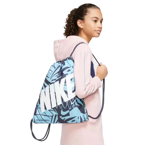 Nike Big Kids' Drawstring Bag-Blue - BLUE