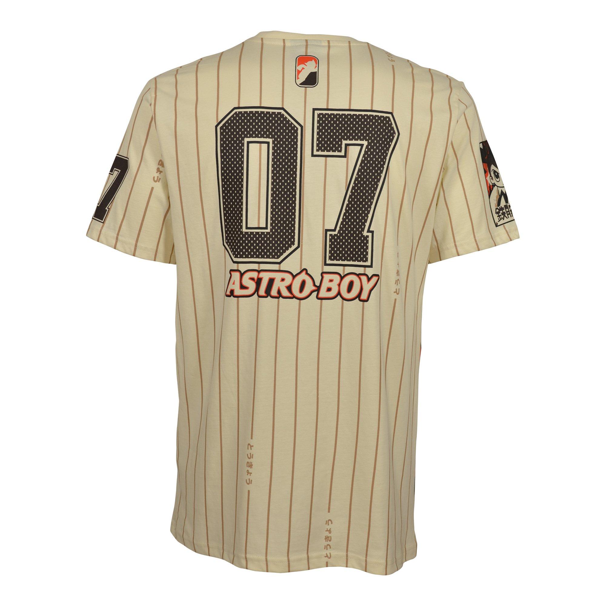 Lot29 X Astro Boy Men's Pinstripe Tee - Cream