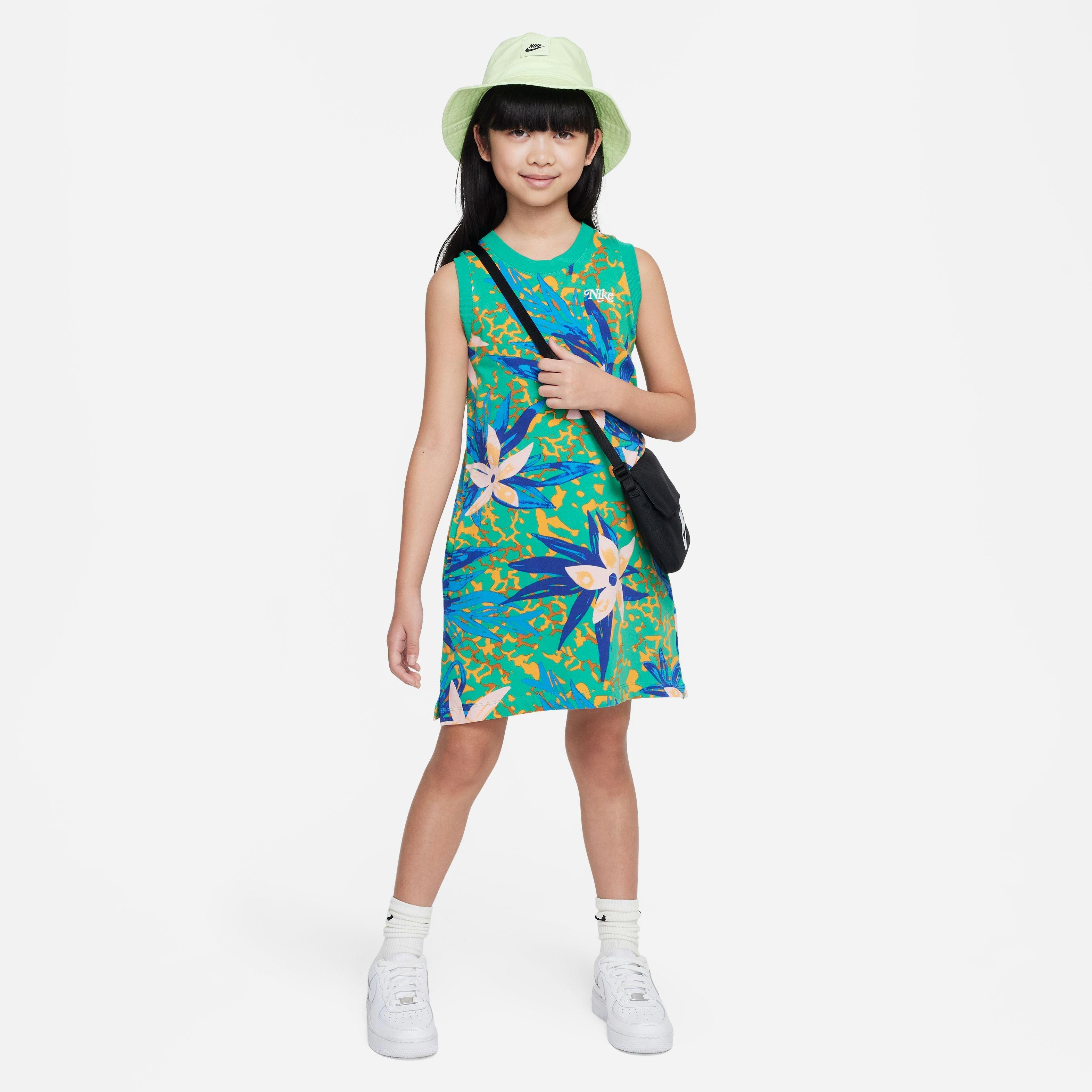 Nike Sportswear Sleeveless Big Girls' Blue/Green Dress