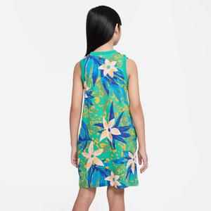 Nike Sportswear Big Girls' Sleeveless Dress-Blue/Green