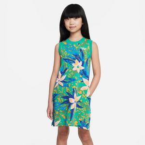 Nike Sportswear Big Girls' Sleeveless Dress-Blue/Green