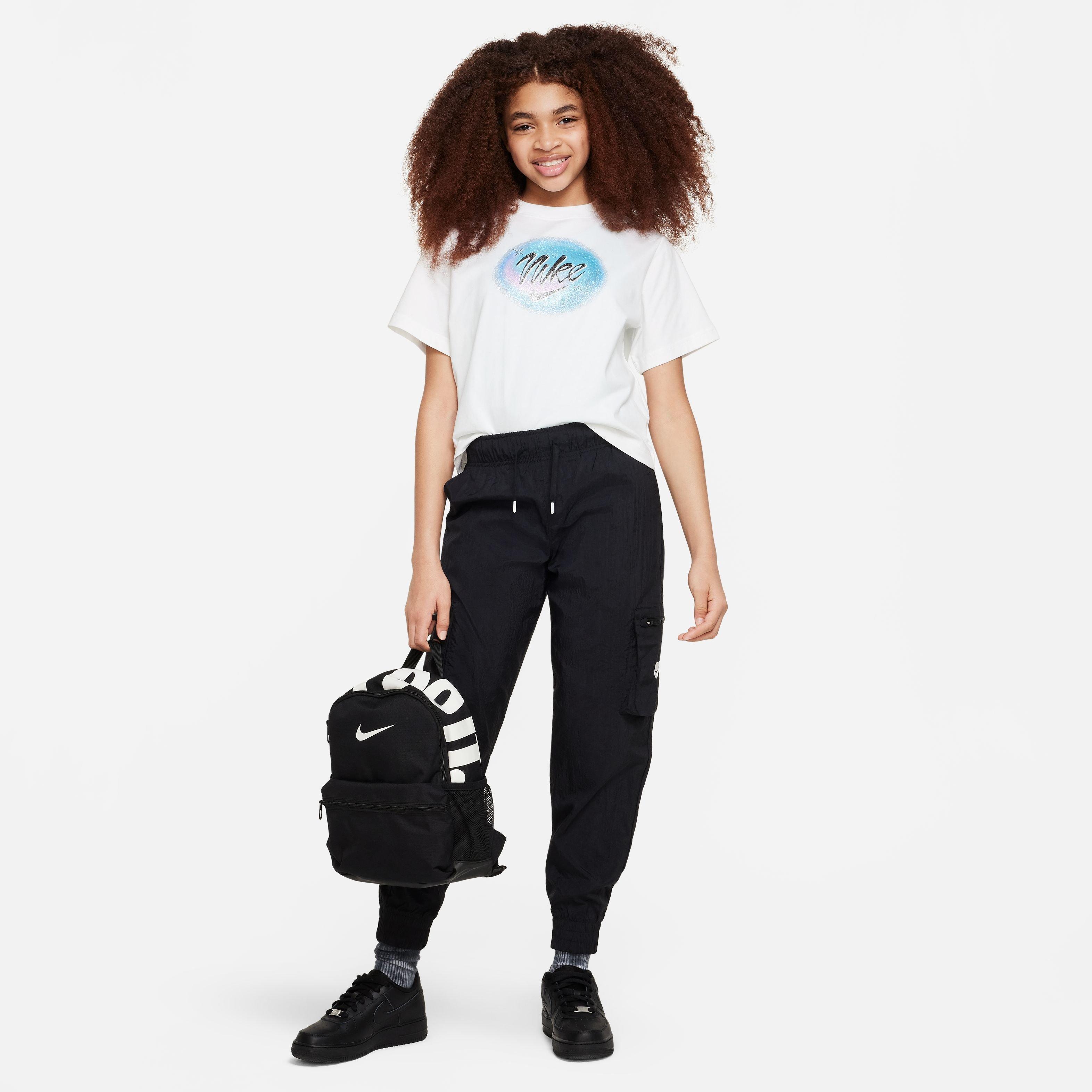 Nike Big Girls' Sportswear Box Tee-White - WHITE Thumbnail View 3