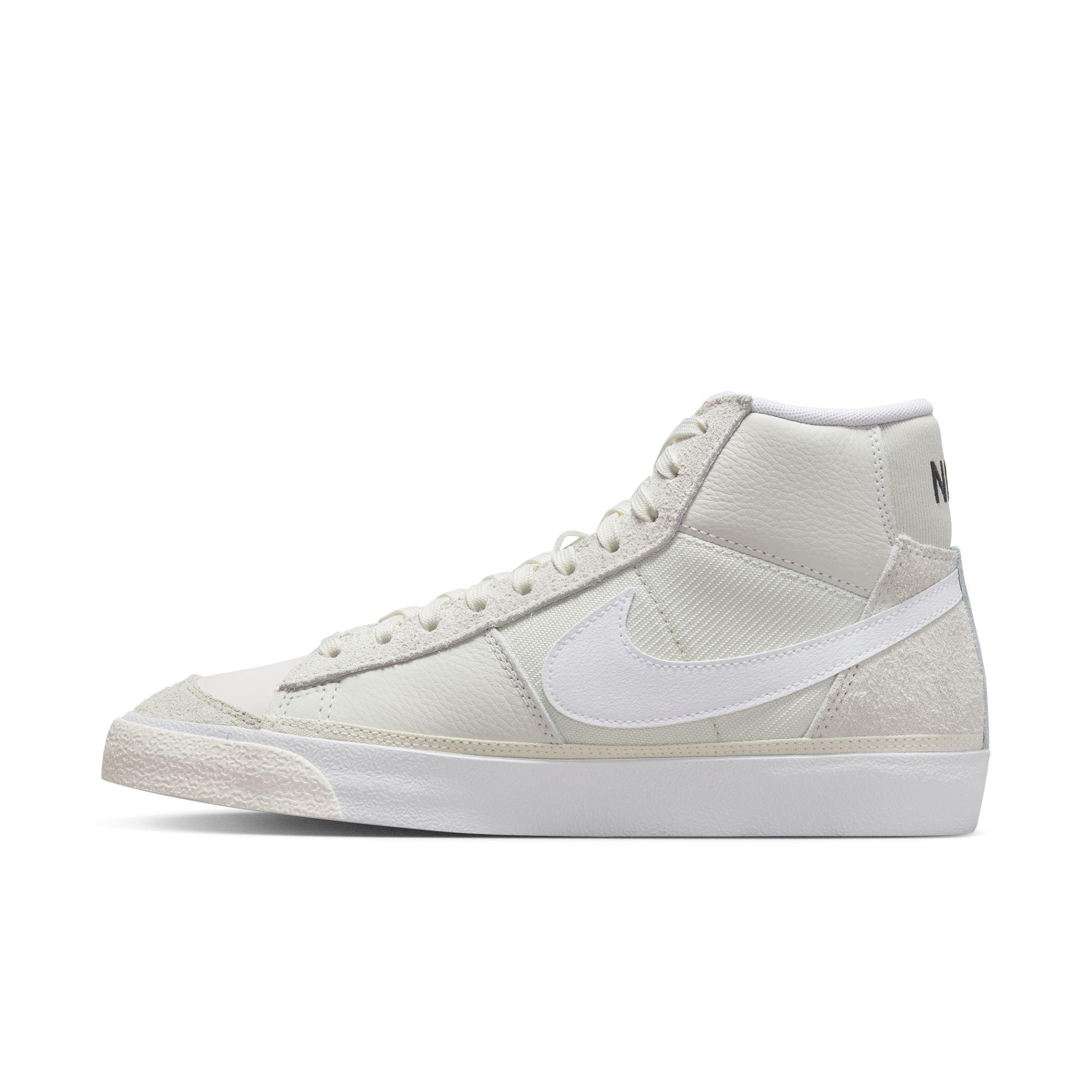 Nike Blazer Mid Pro Club "Light Bone/White/Phantom/Summit White" Men's Shoe - WHITE/TAN Thumbnail View 4