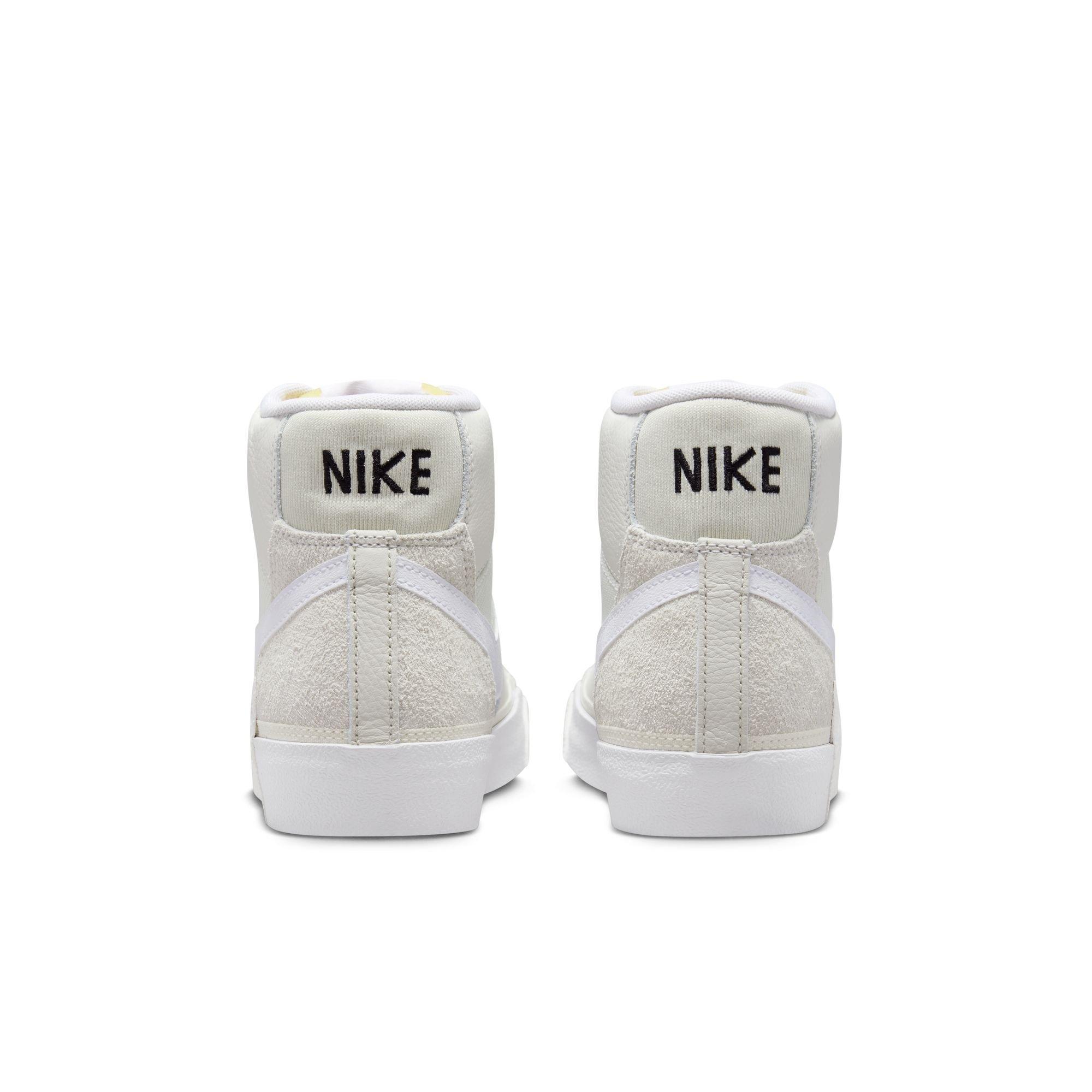 Nike Blazer Mid Pro Club "Light Bone/White/Phantom/Summit White" Men's Shoe - WHITE/TAN Thumbnail View 6