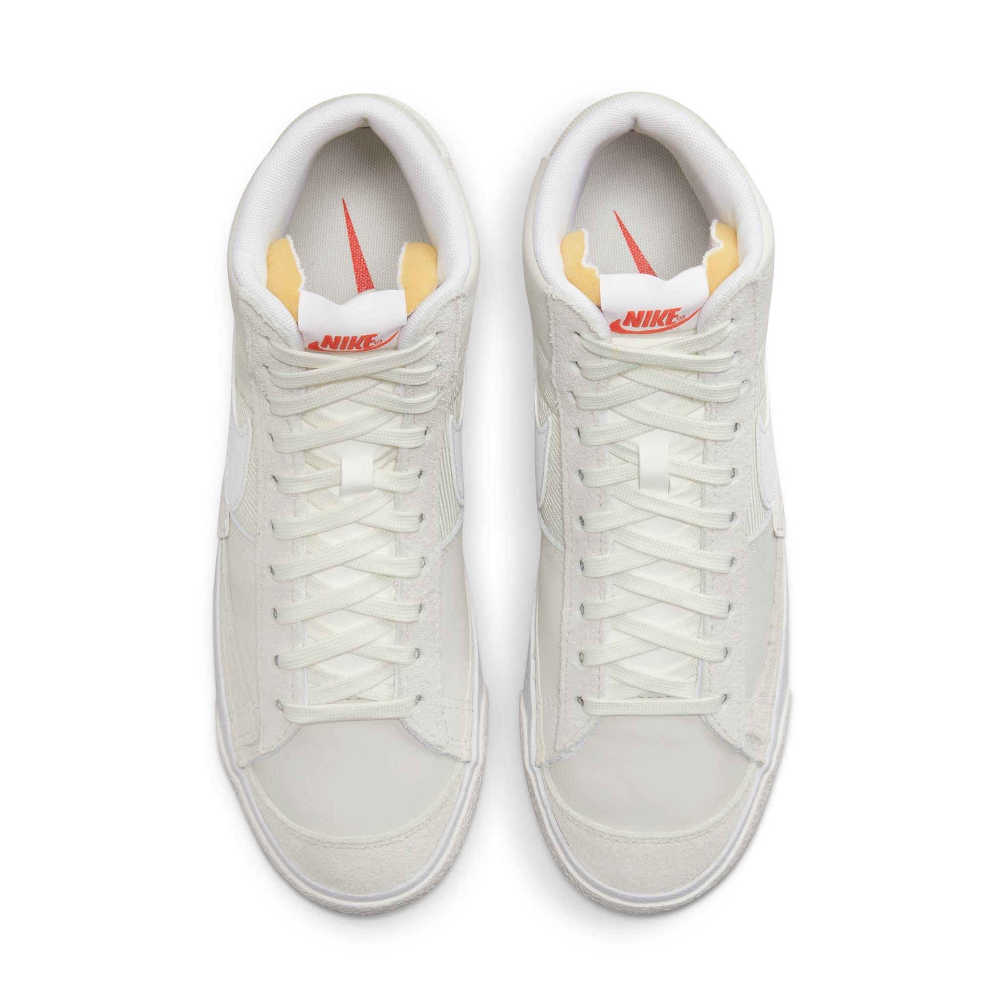 Nike Blazer Mid Pro Club "Light Bone/White/Phantom/Summit White" Men's Shoe - WHITE/TAN Thumbnail View 7