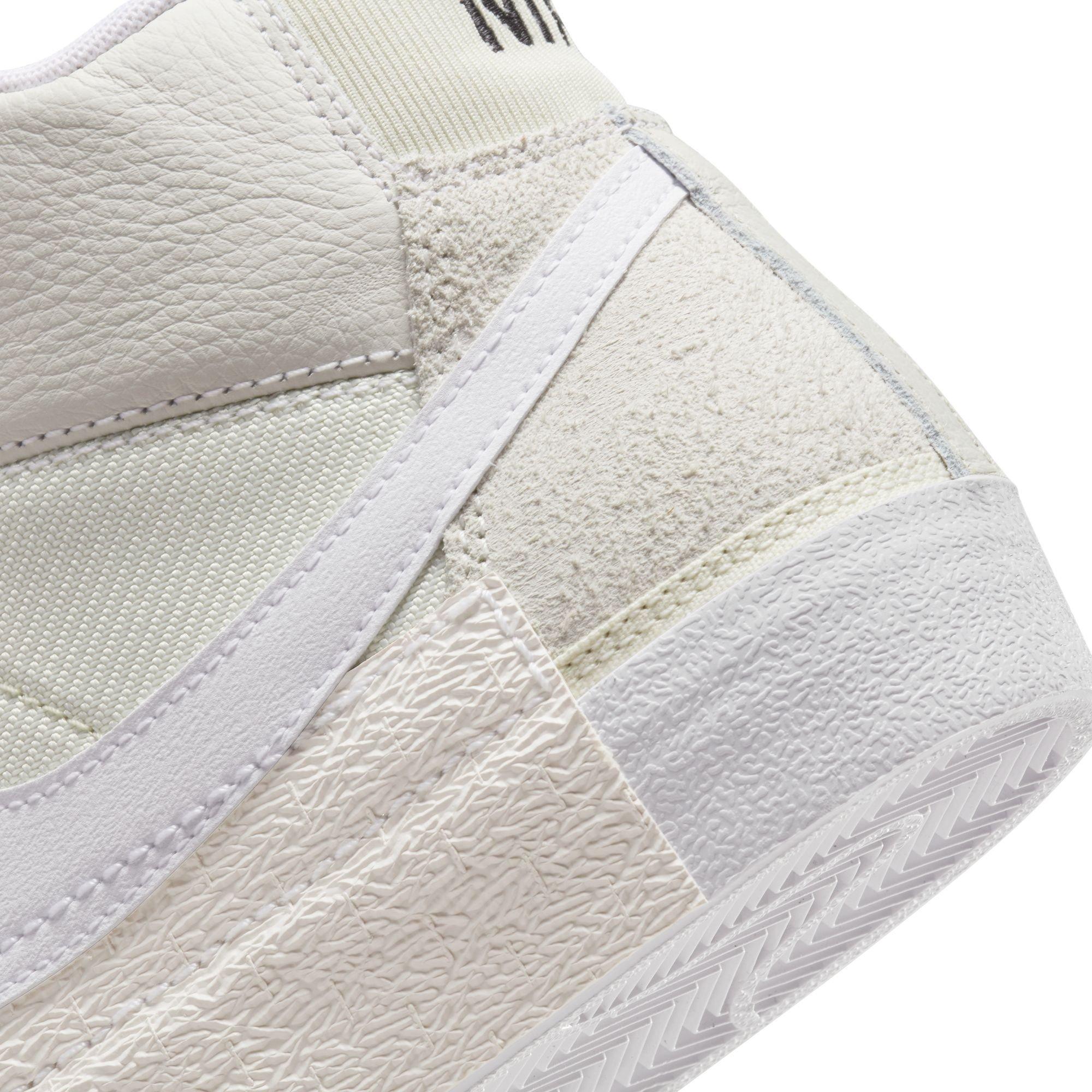 Nike Blazer Mid Pro Club "Light Bone/White/Phantom/Summit White" Men's Shoe - WHITE/TAN Thumbnail View 11