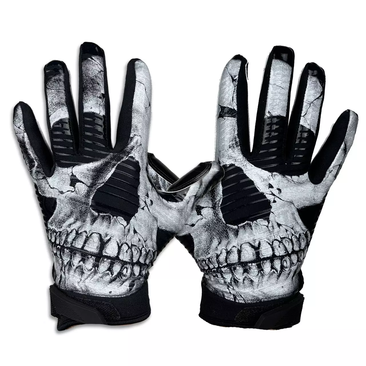 Battle Sports Skull Football Receiver Gloves - Hibbett