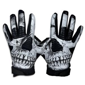 Battle Sports Skull Football Receiver Gloves