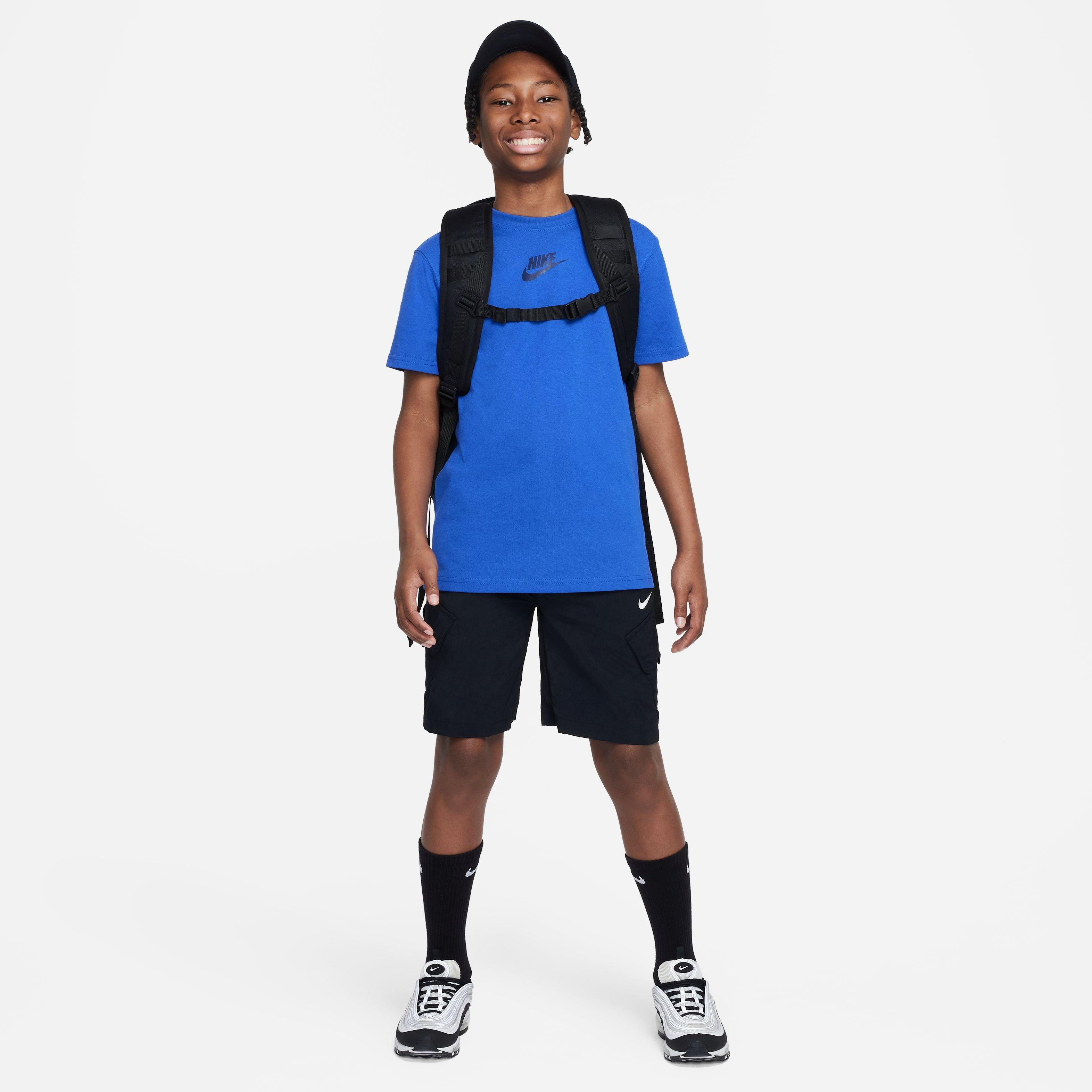 Nike Big Boys' Sportswear Tee-Royal - ROYAL Thumbnail View 4