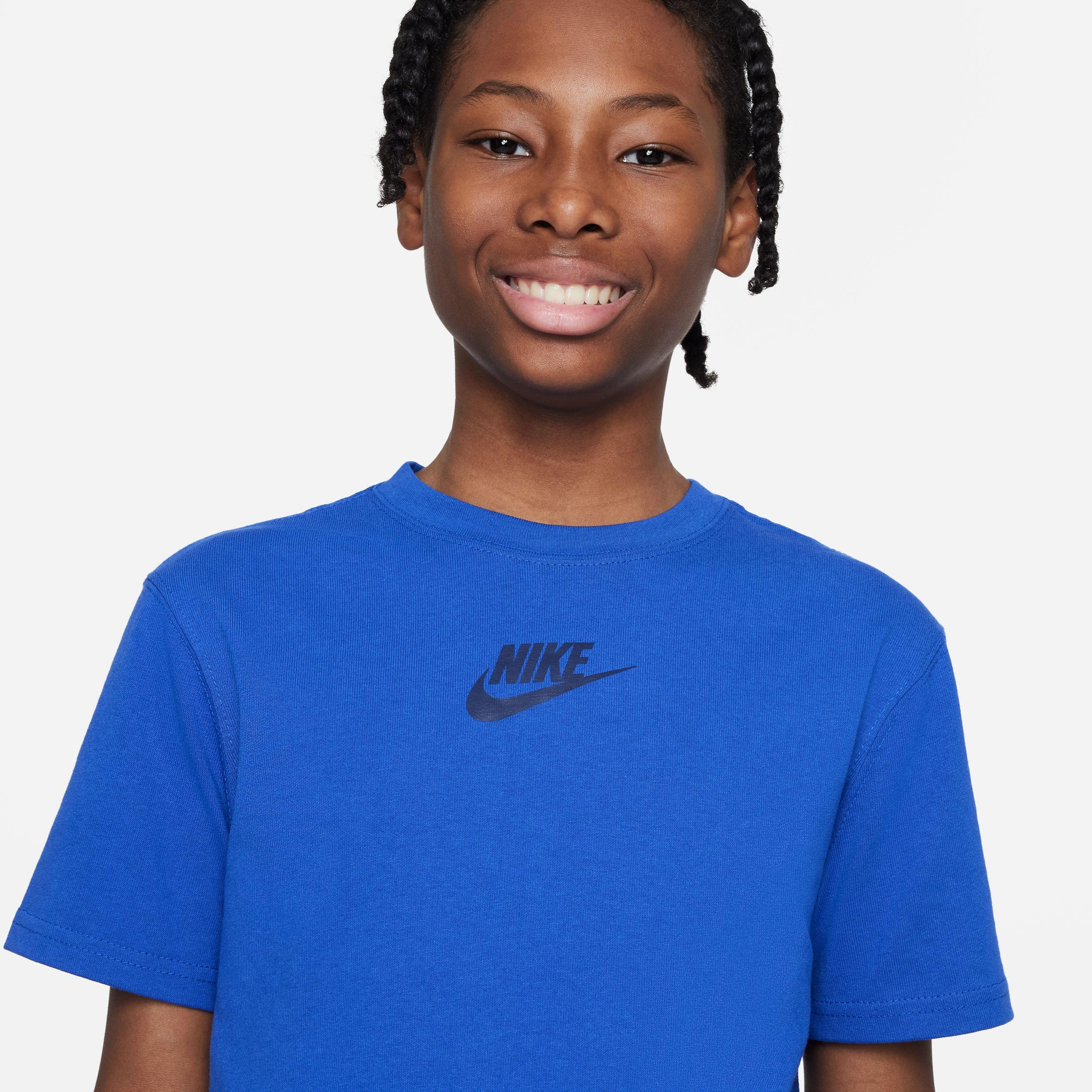 Nike Big Boys' Sportswear Tee-Royal - ROYAL Thumbnail View 3