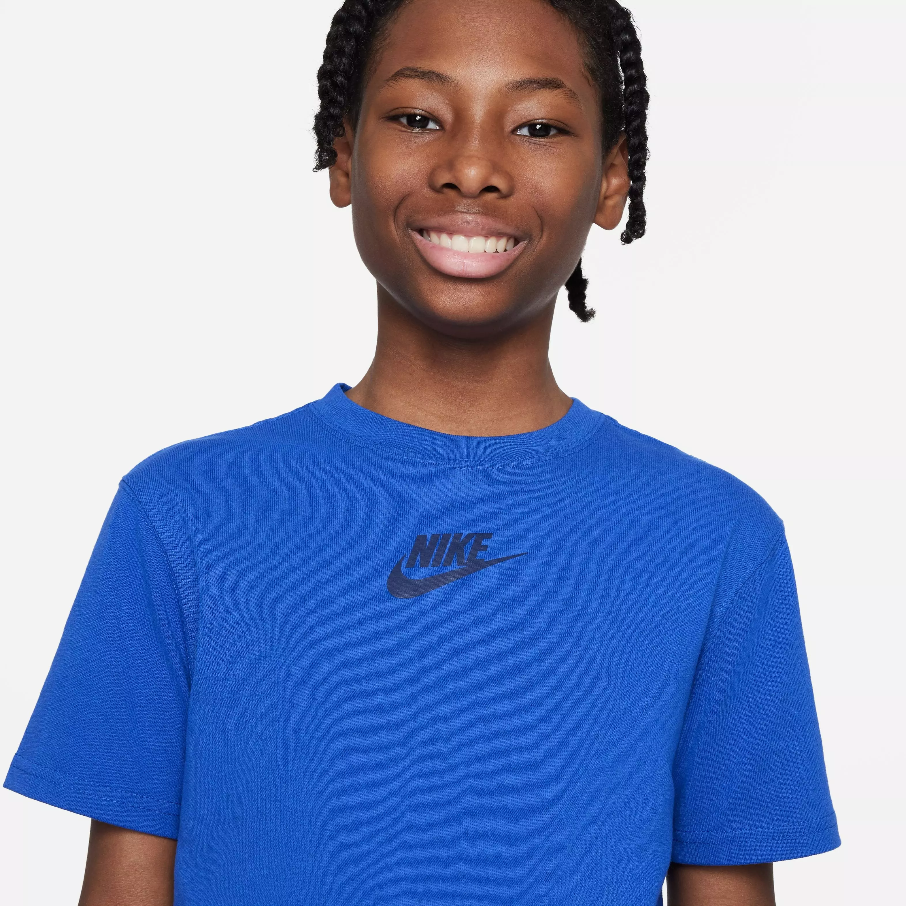 Nike Big Boys' Sportswear Tee-Royal - ROYAL