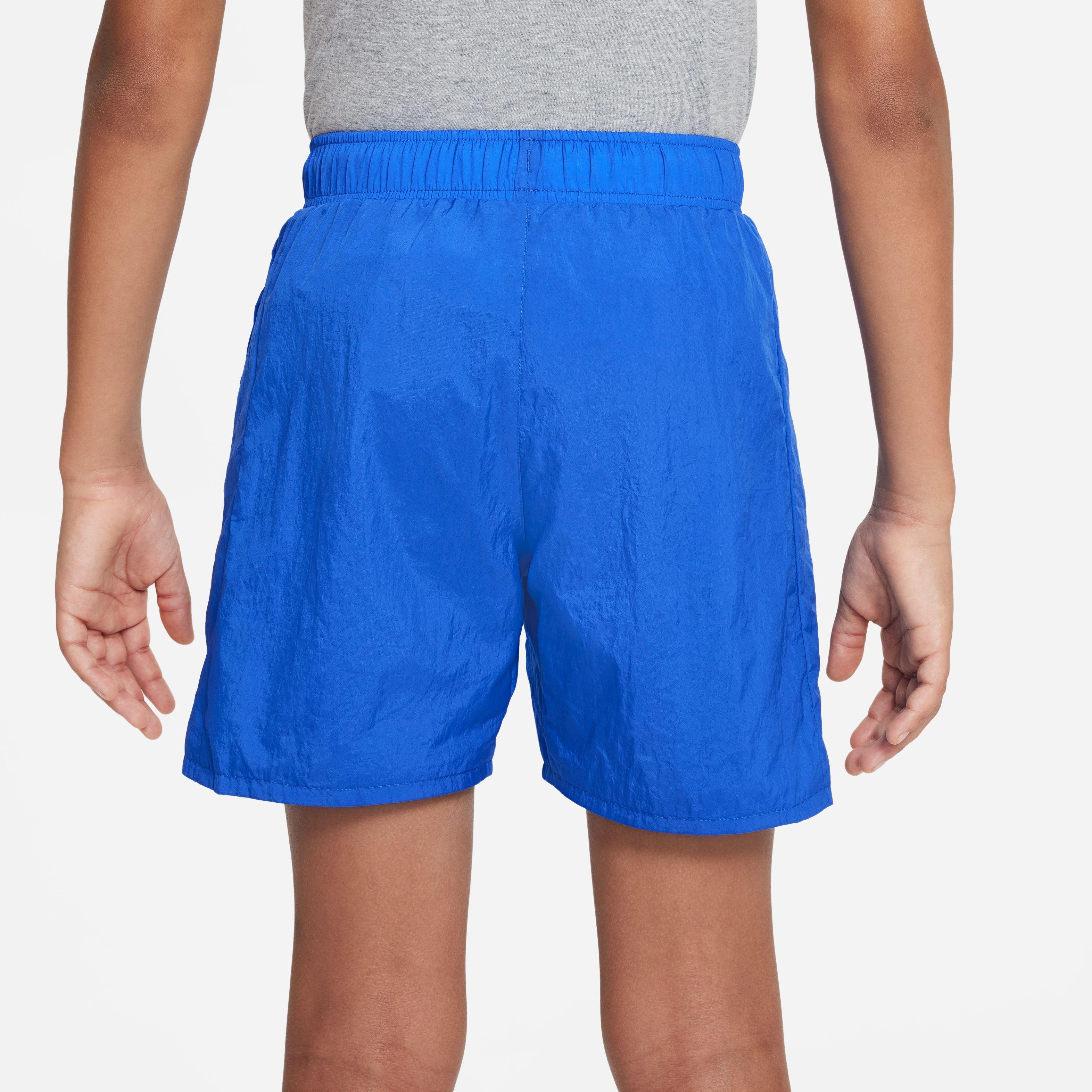 Nike Big Boys' Sportswear Woven Shorts-Royal/White