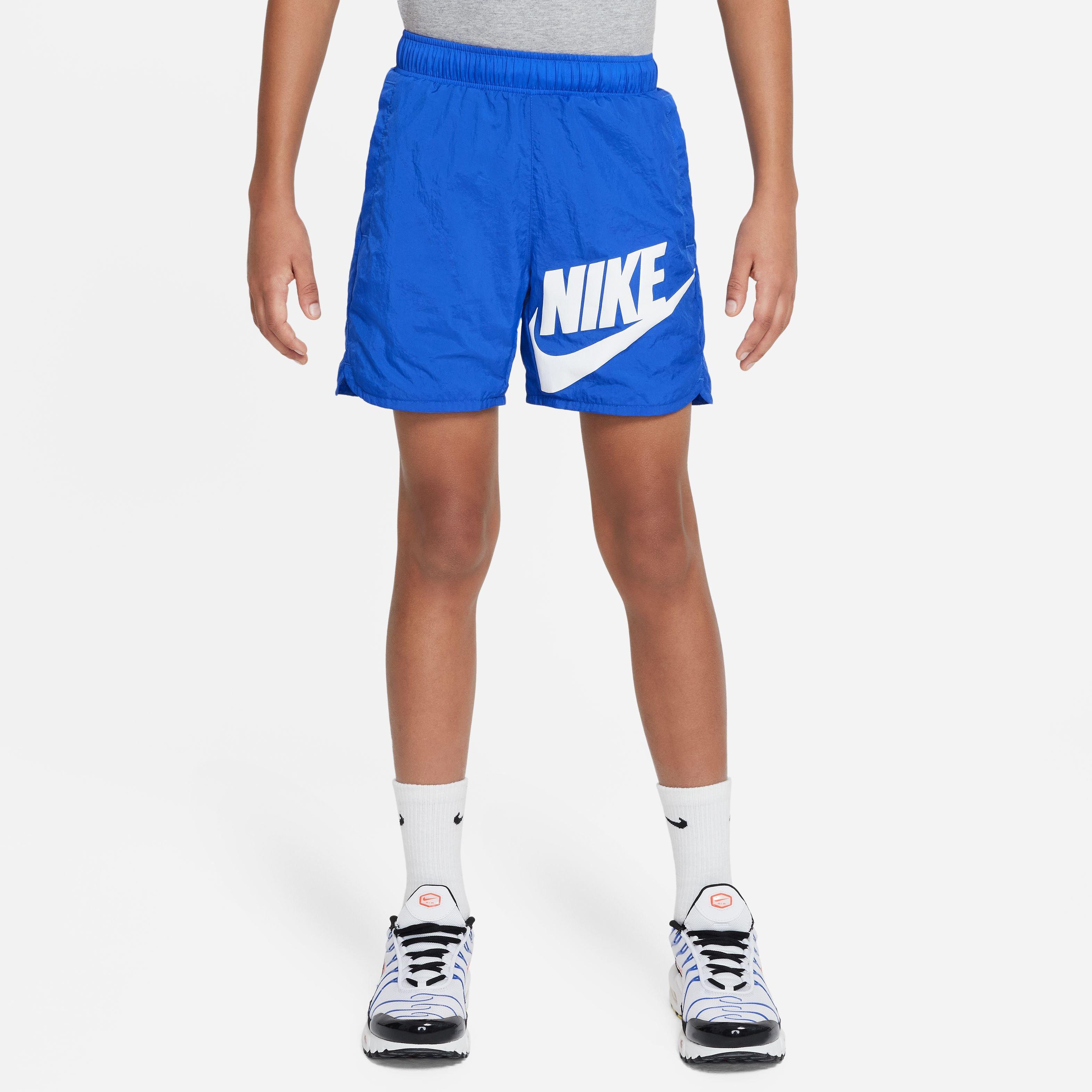 Nike Big Boys' Sportswear Woven Shorts-Royal/White - ROYAL/WHITE Thumbnail View 4