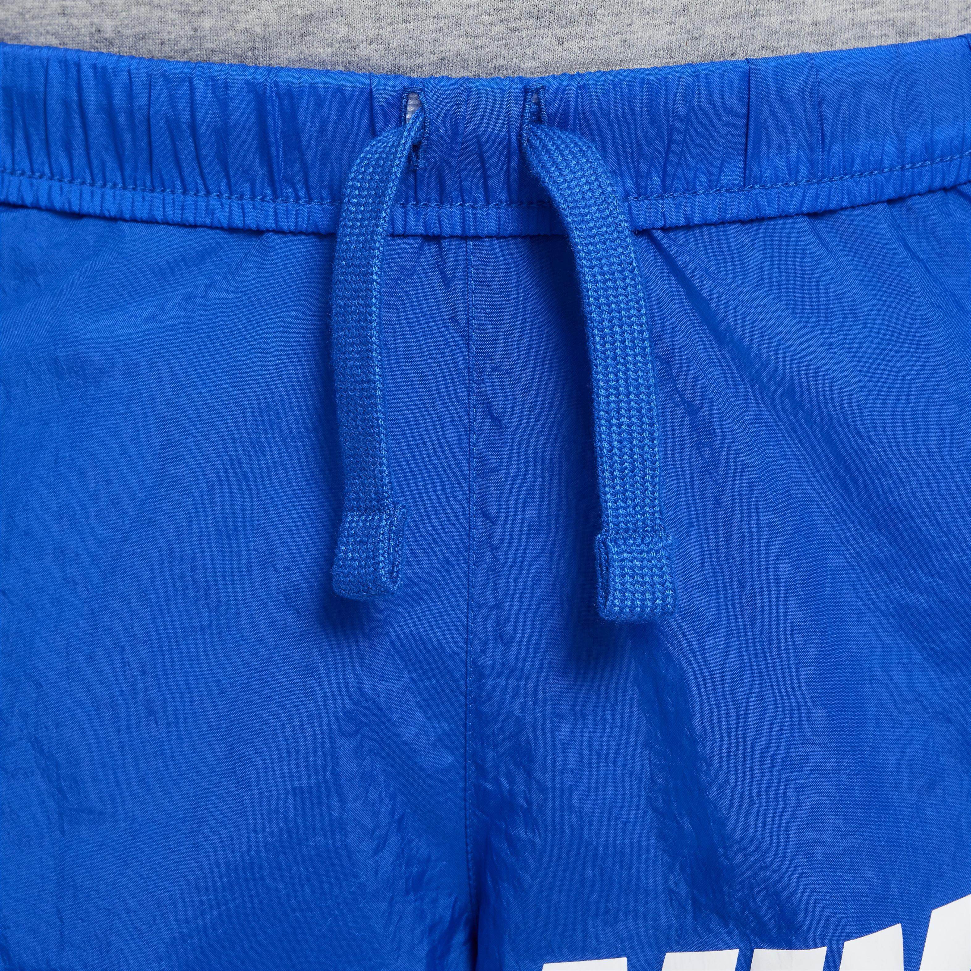 Nike Big Boys' Sportswear Woven Shorts-Royal/White - ROYAL/WHITE Thumbnail View 3