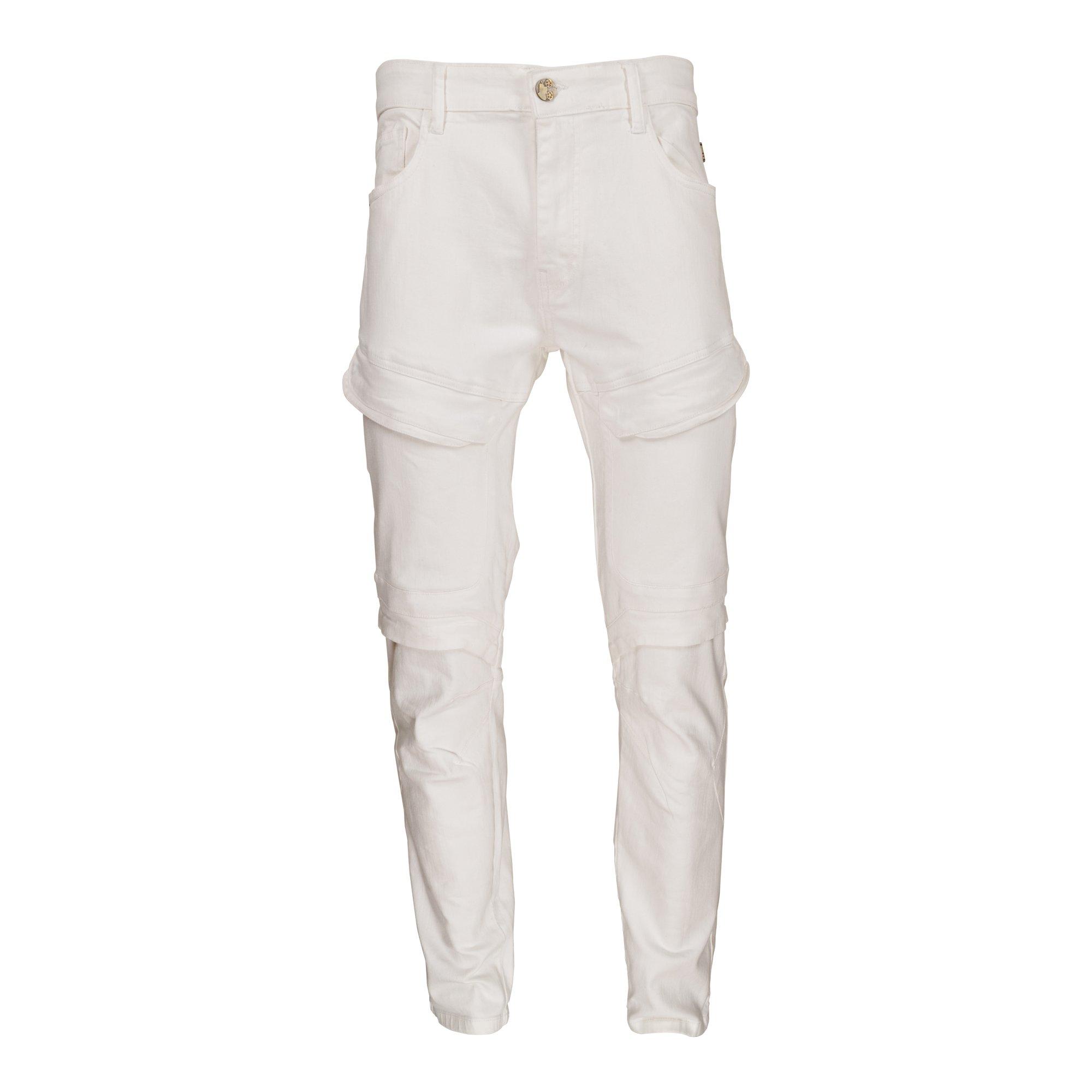 Grindhouse Men's Angel Seamed Pocket Slim Fit Jeans White Hibbett