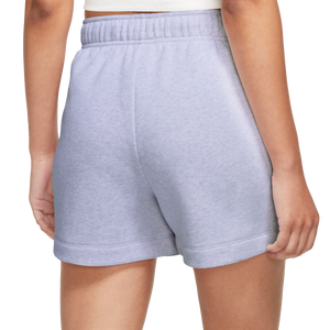 Nike Women's Sportswear Club Fleece Mid-Rise Shorts-Purple