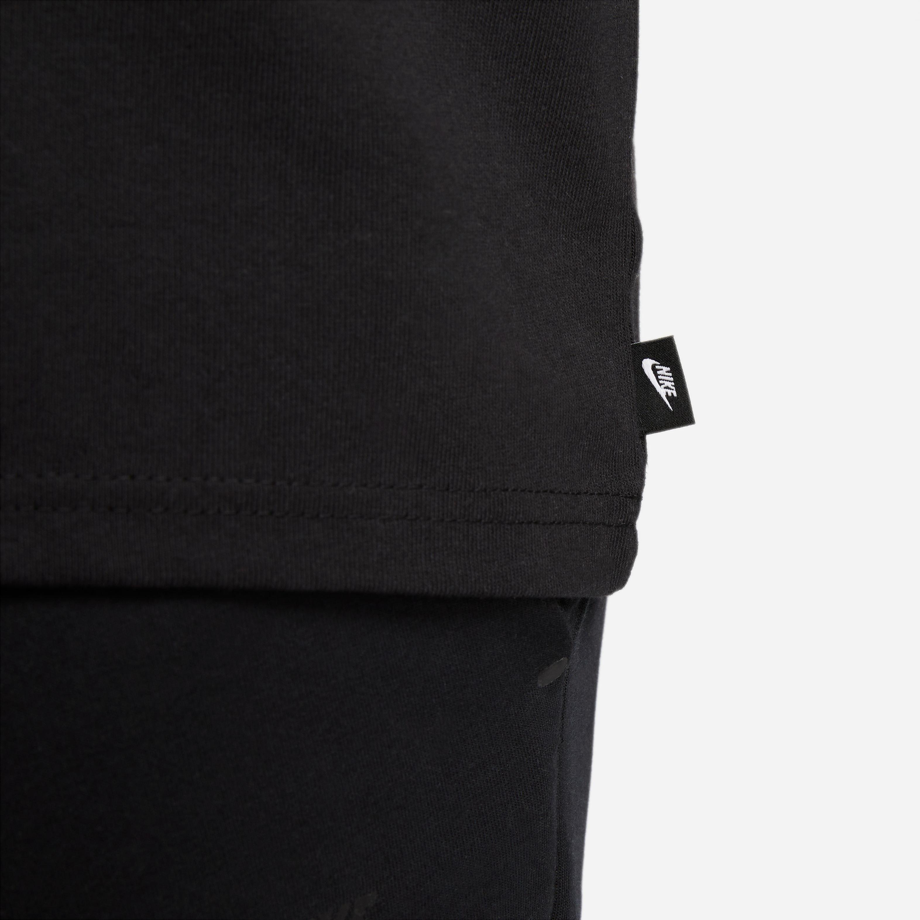 Nike Men's Sportswear Premium Essentials Tee-Black - BLACK Thumbnail View 5