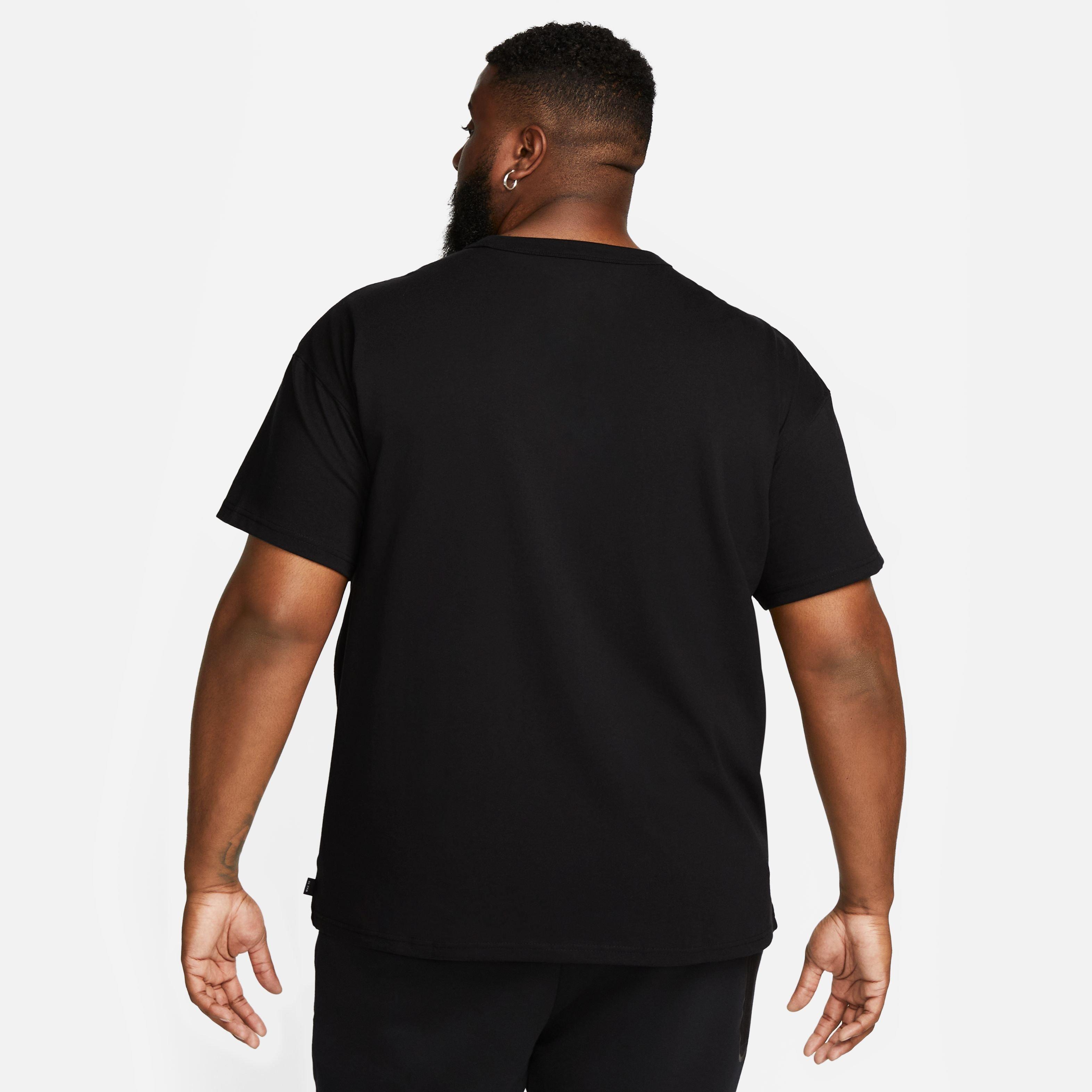 Nike Men's Sportswear Premium Essentials Tee-Black - BLACK Thumbnail View 4