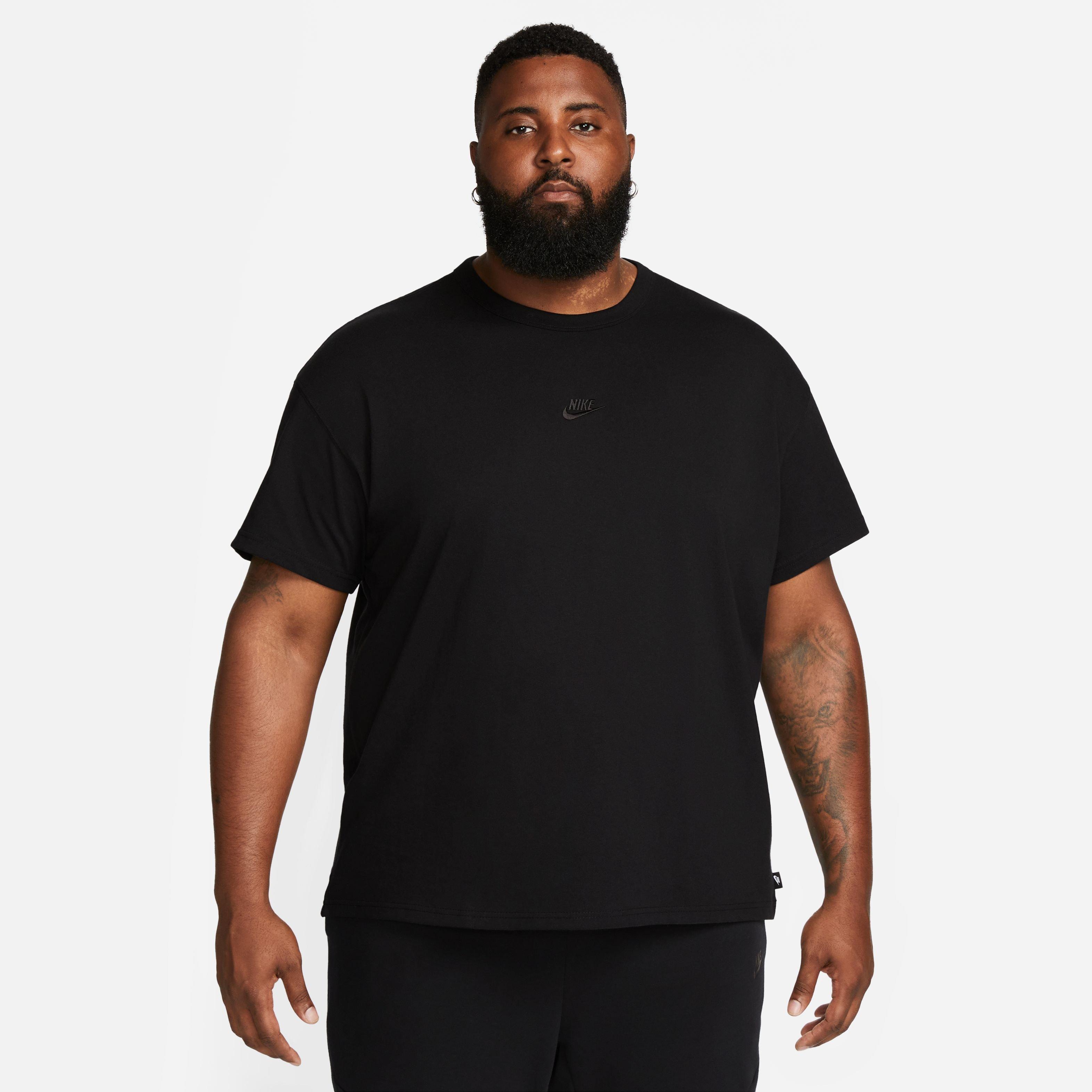 Nike Men's Sportswear Premium Essentials Tee-Black - BLACK Thumbnail View 2