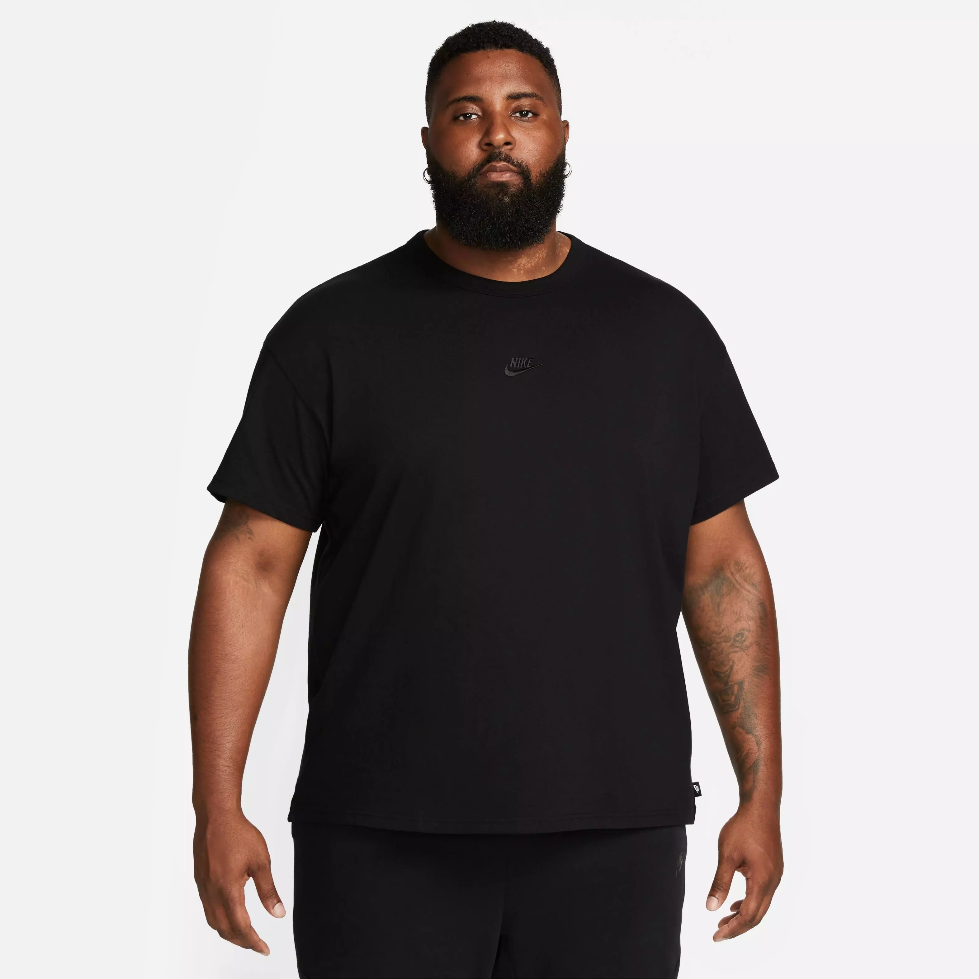 Nike Men's Sportswear Premium Essentials Tee-Black - BLACK