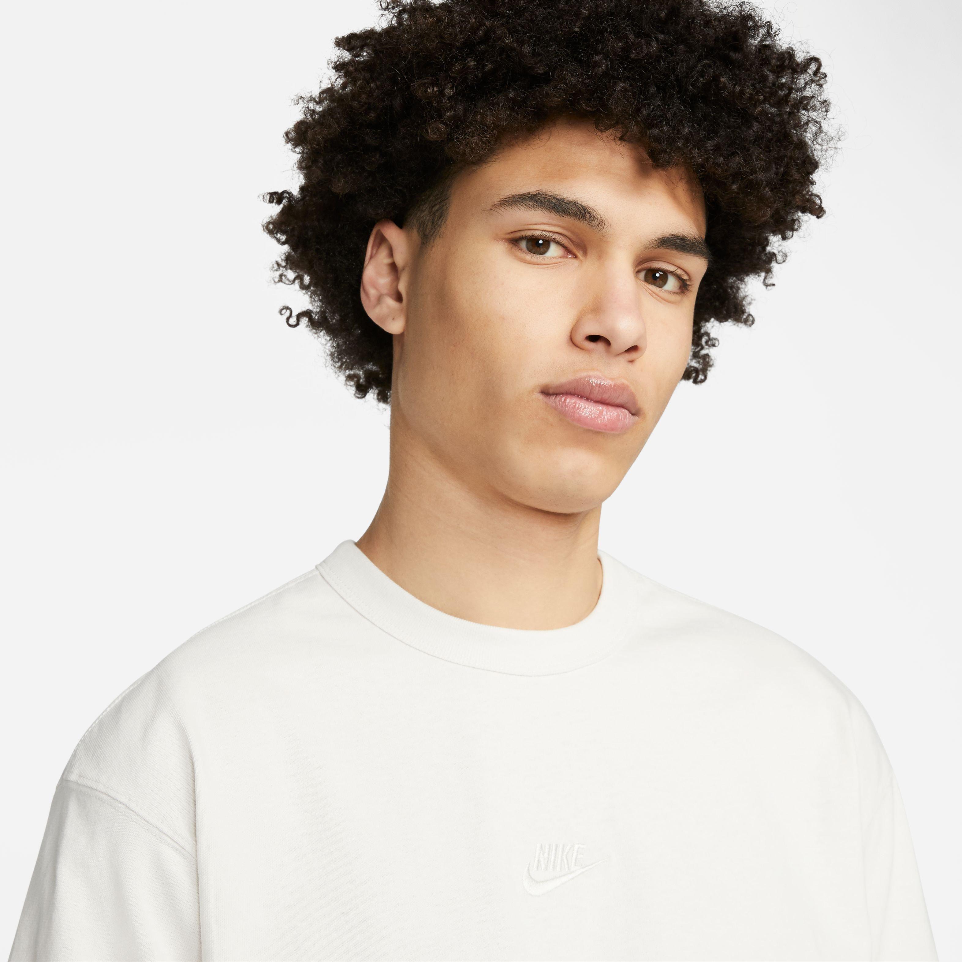 Nike Men's Sportswear Premium Essentials Tee-White - WHITE Thumbnail View 7