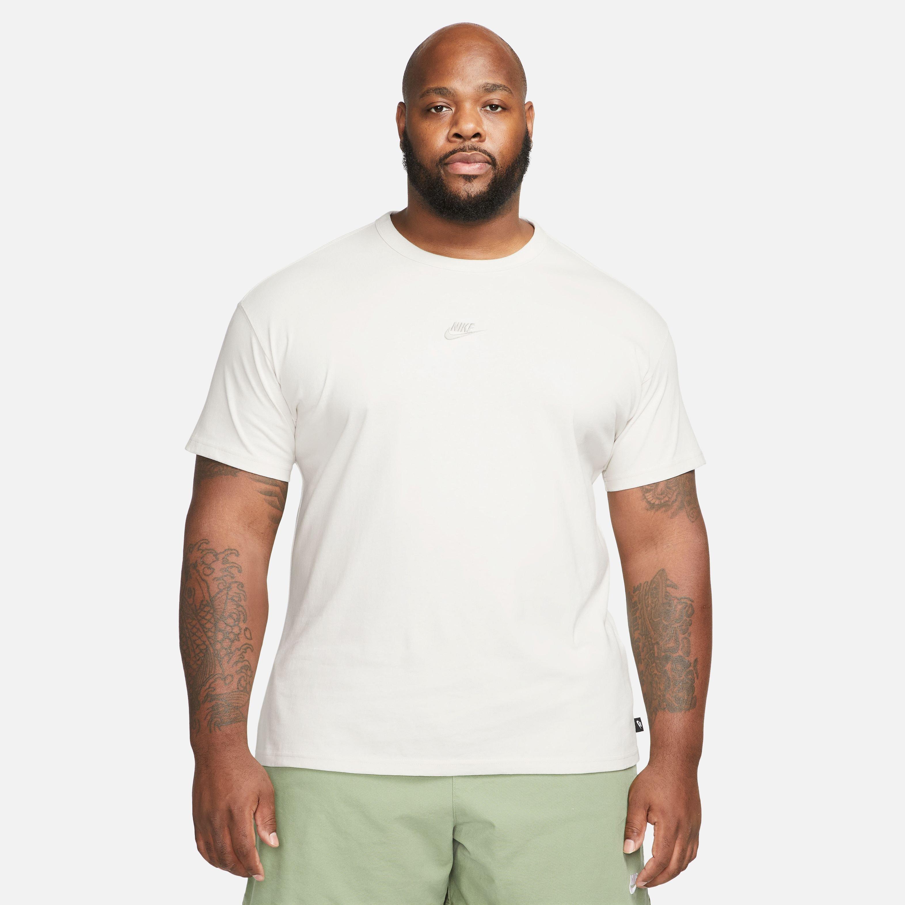 Nike Men's Sportswear Premium Essentials Tee-White - WHITE Thumbnail View 10