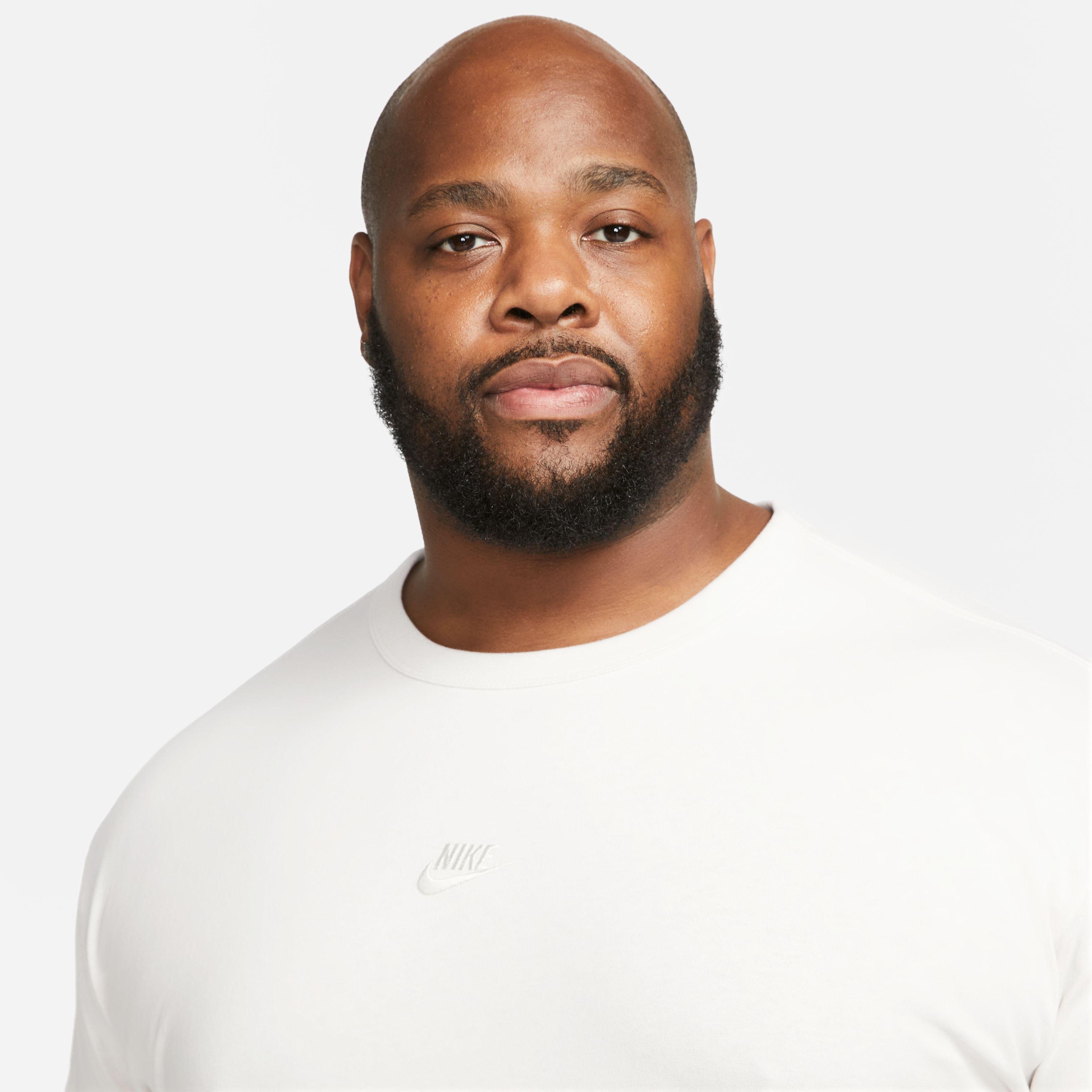 Nike Men's Sportswear Premium Essentials Tee-White - WHITE Thumbnail View 12