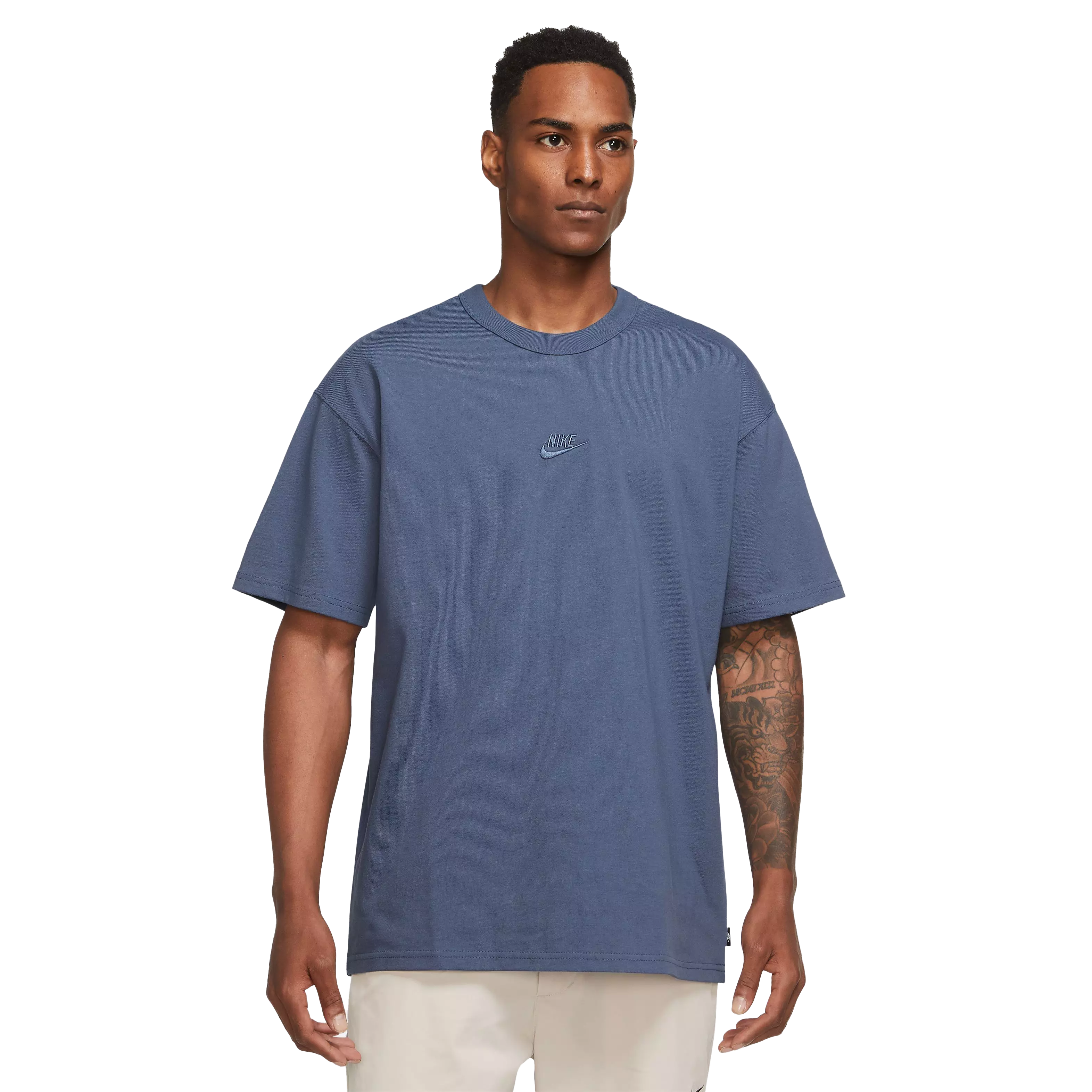 Nike Men's Sportswear Premium Essentials Tee-Blue - Hibbett