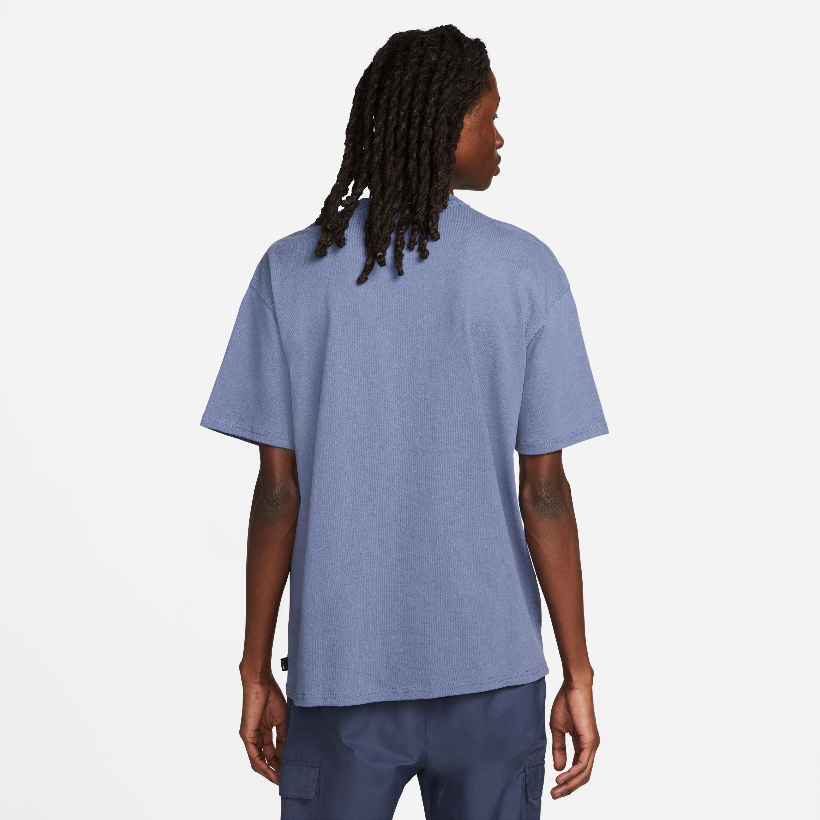 Nike Men's Sportswear Premium Essentials Tee-Blue - BLUE Thumbnail View 2