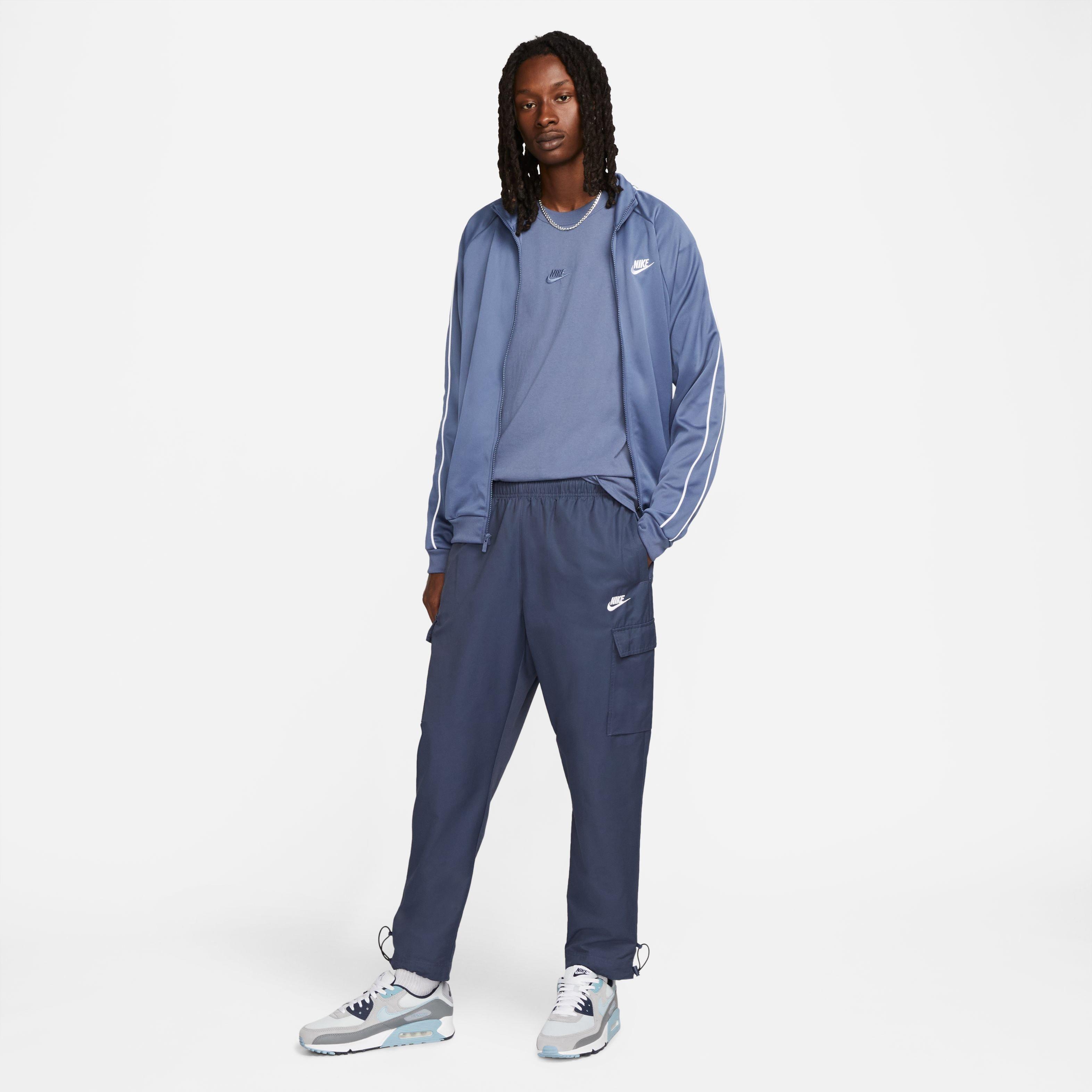 Nike Men's Sportswear Premium Essentials Tee-Blue - BLUE Thumbnail View 3