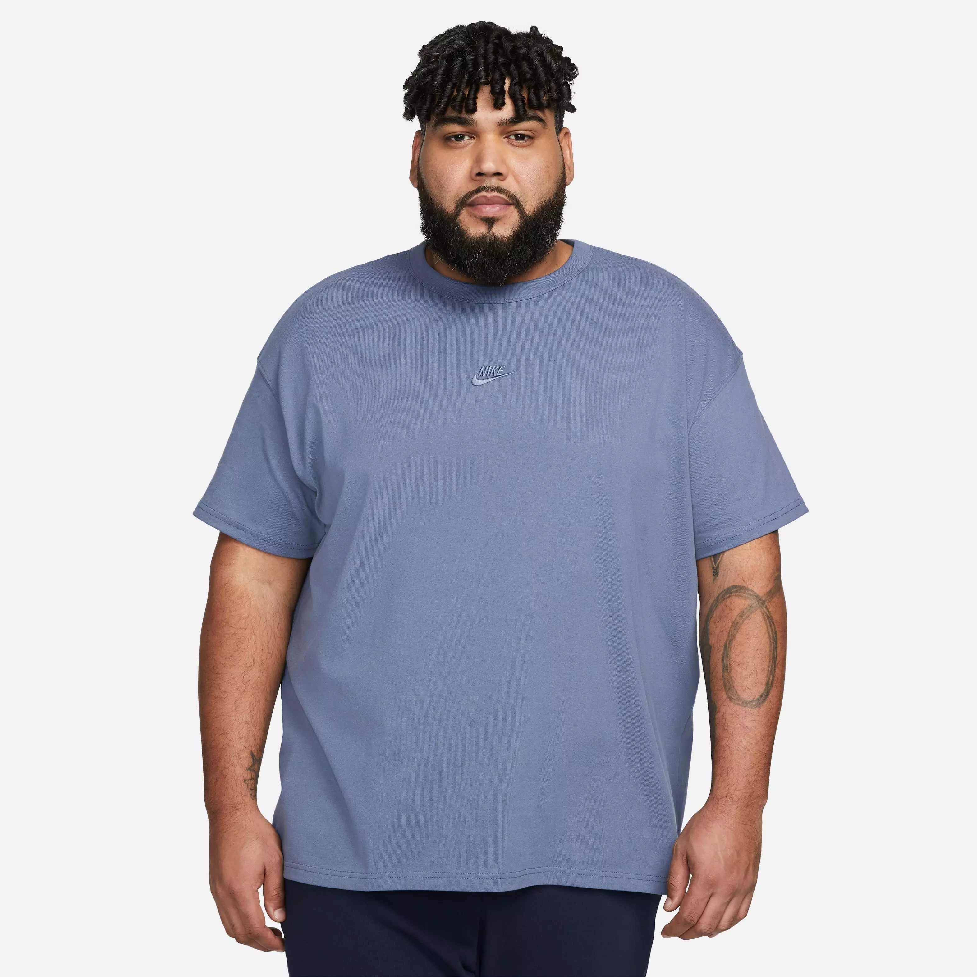 Nike Men's Sportswear Premium Essentials Tee-Blue - BLUE