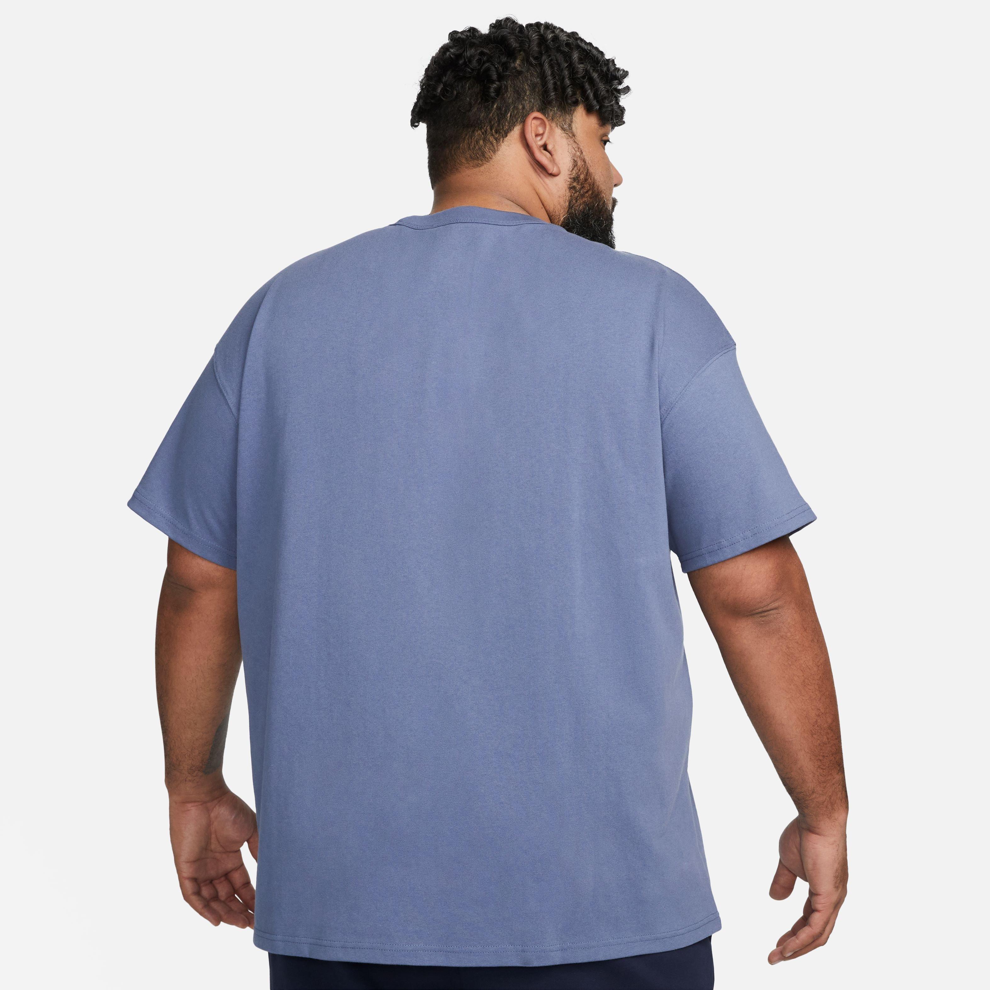 Nike Men's Sportswear Premium Essentials Tee-Blue - BLUE Thumbnail View 6