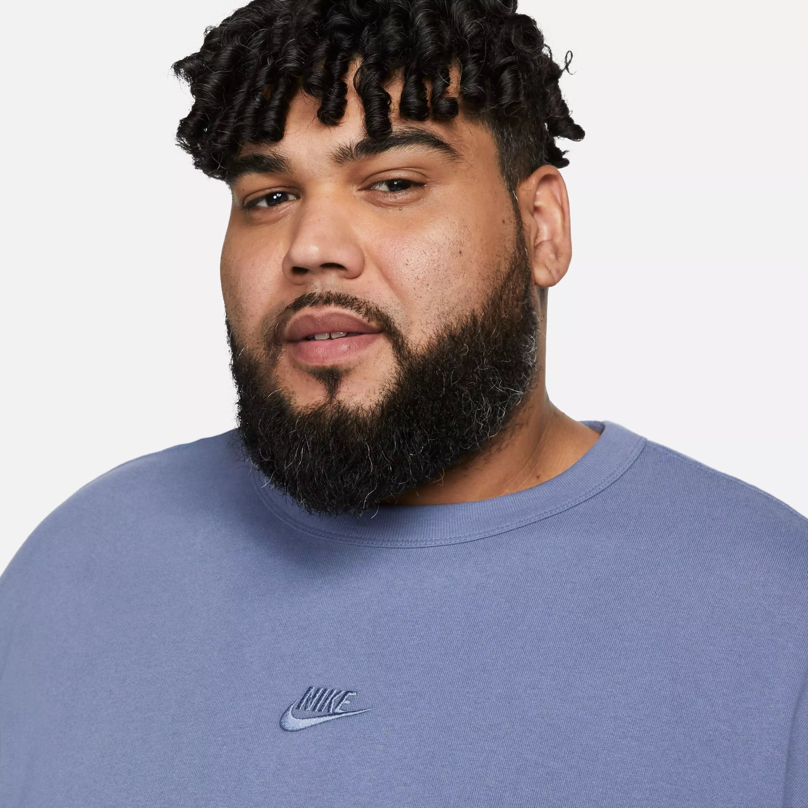 Nike Men's Sportswear Premium Essentials Tee-Blue - BLUE