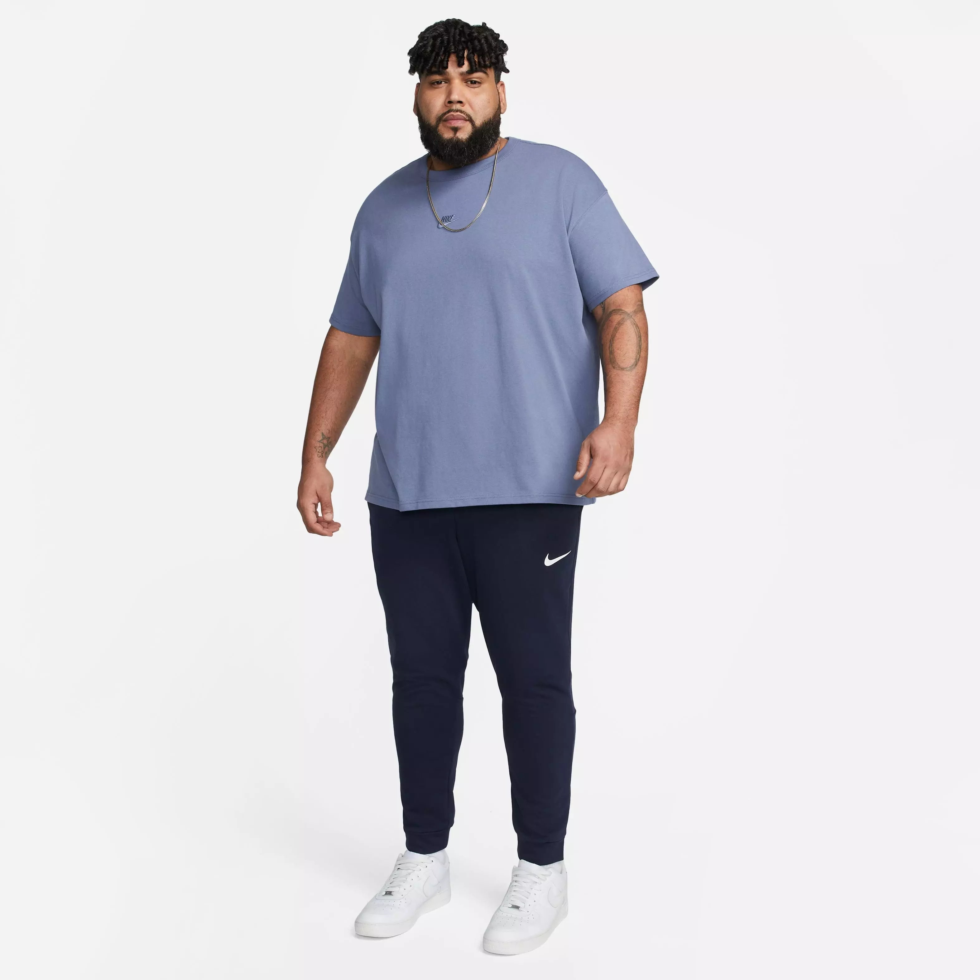 Nike Men's Sportswear Premium Essentials Tee-Blue - BLUE