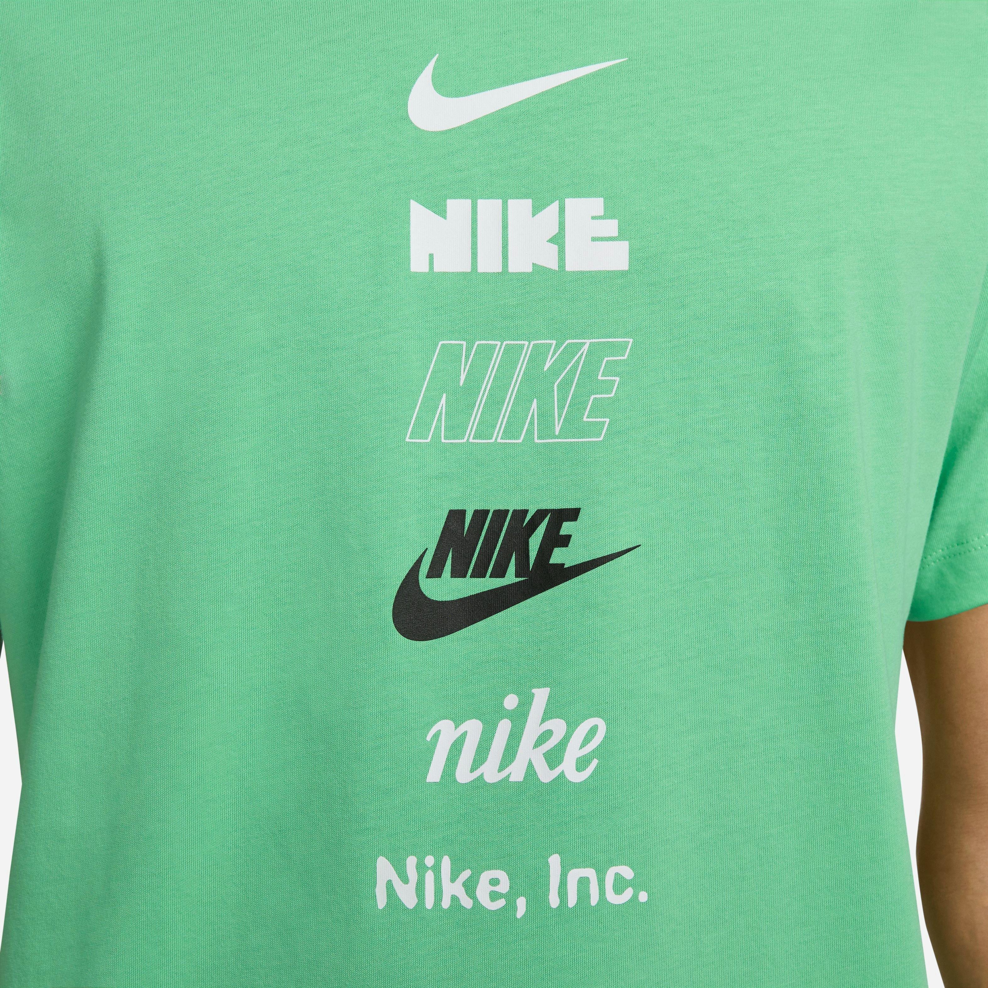 Nike Men's Sportswear Center Chest Logo Tee-Green - GREEN Thumbnail View 1
