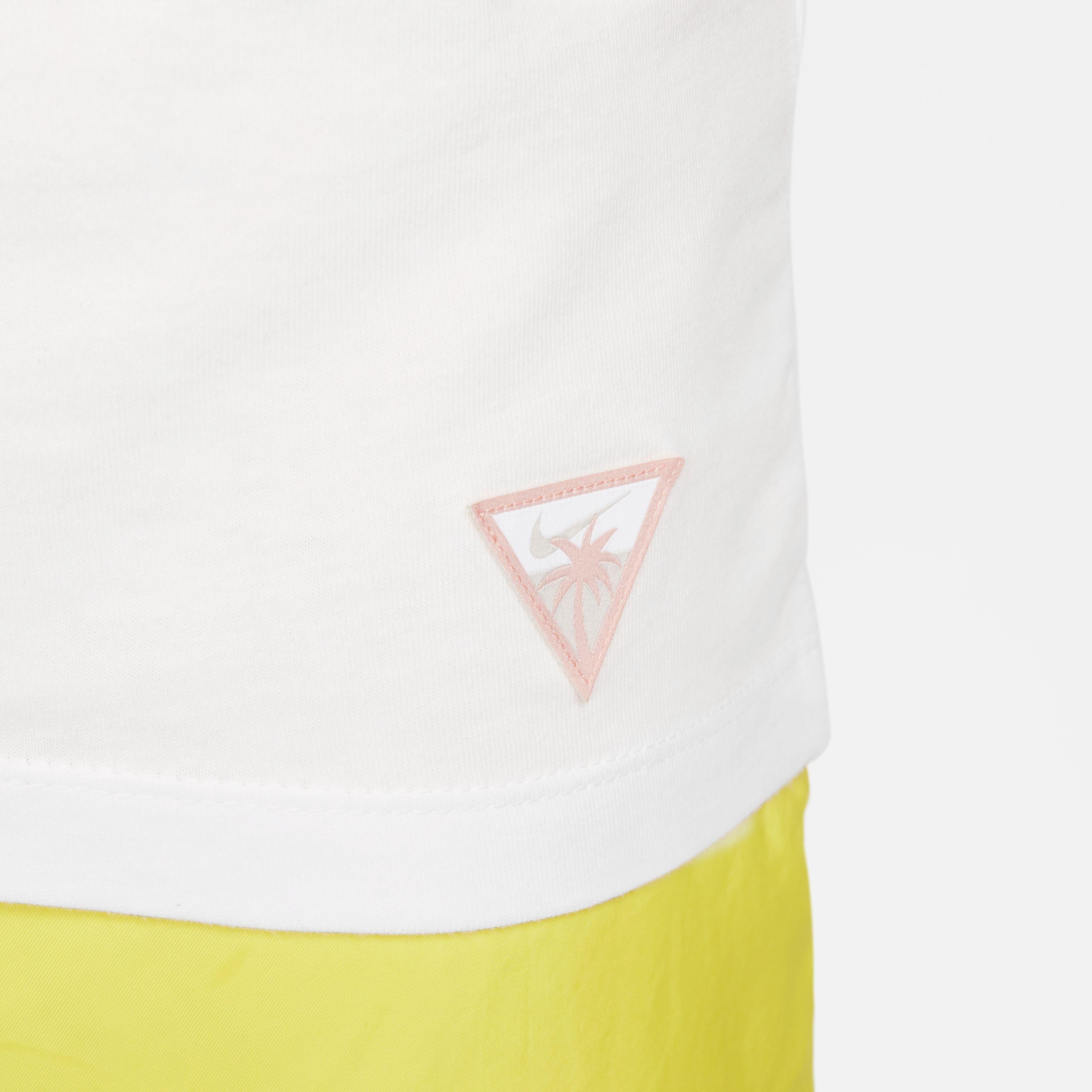 Nike Men's Sportswear Beach Party JDI Tee-White/Pink - WHITE/PINK Thumbnail View 7