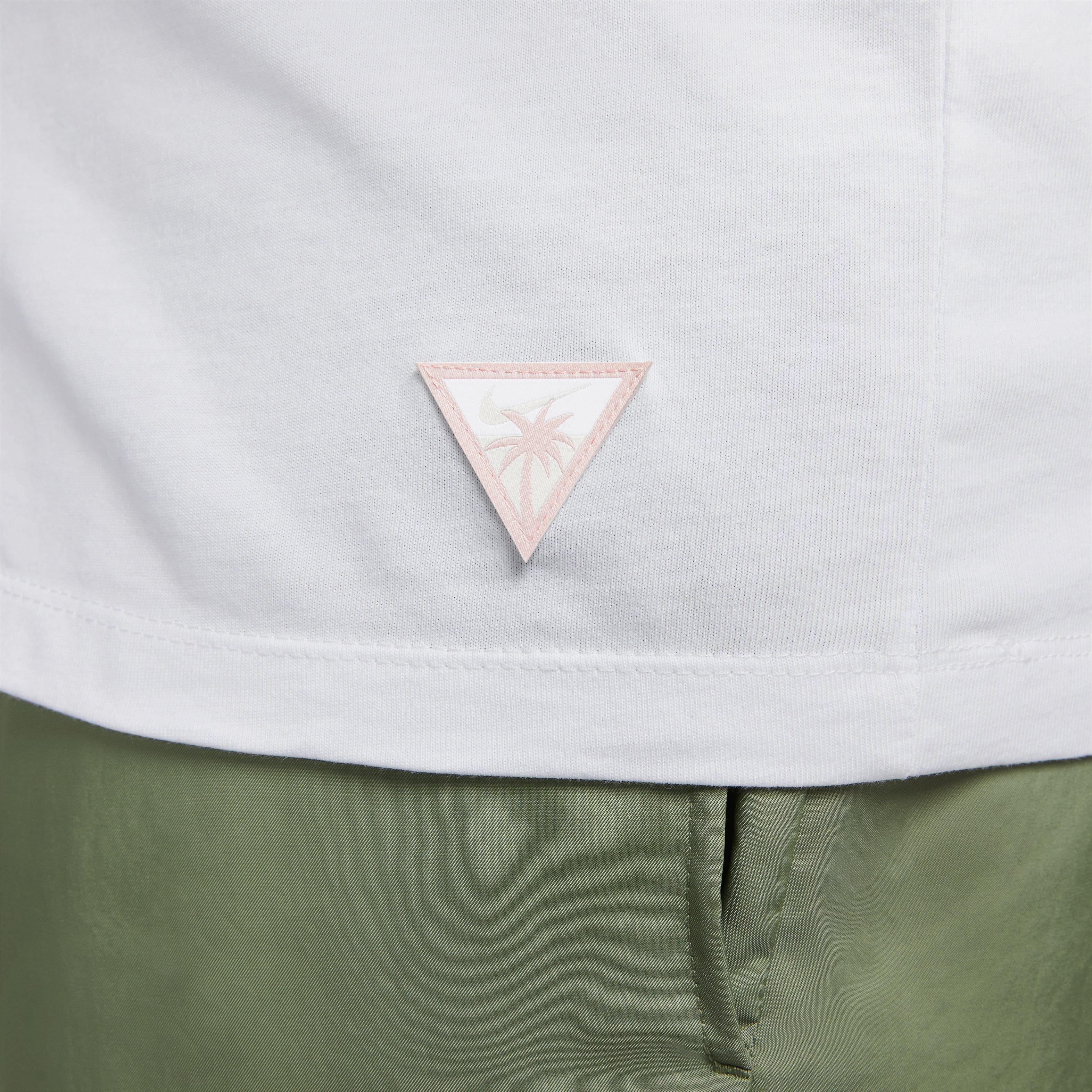 Nike Men's Sportswear Beach Party JDI Tee-White/Pink - WHITE/PINK Thumbnail View 4