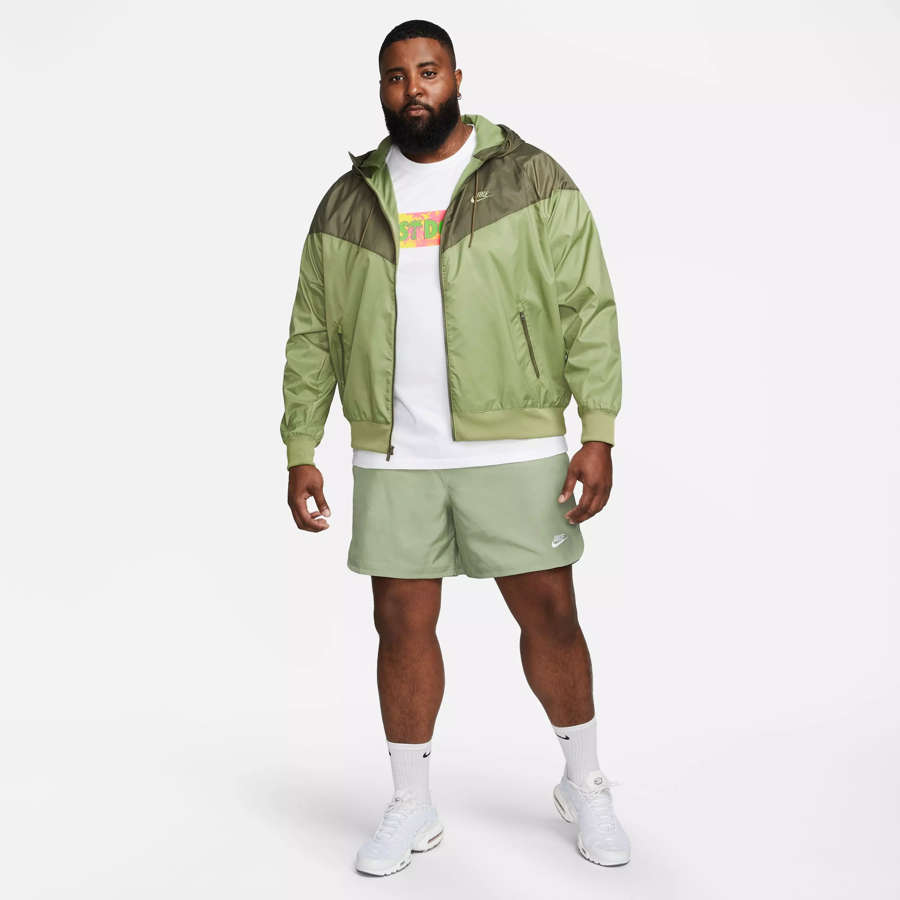 Nike Men's Sportswear Beach Party JDI Tee-White/Pink - WHITE/PINK