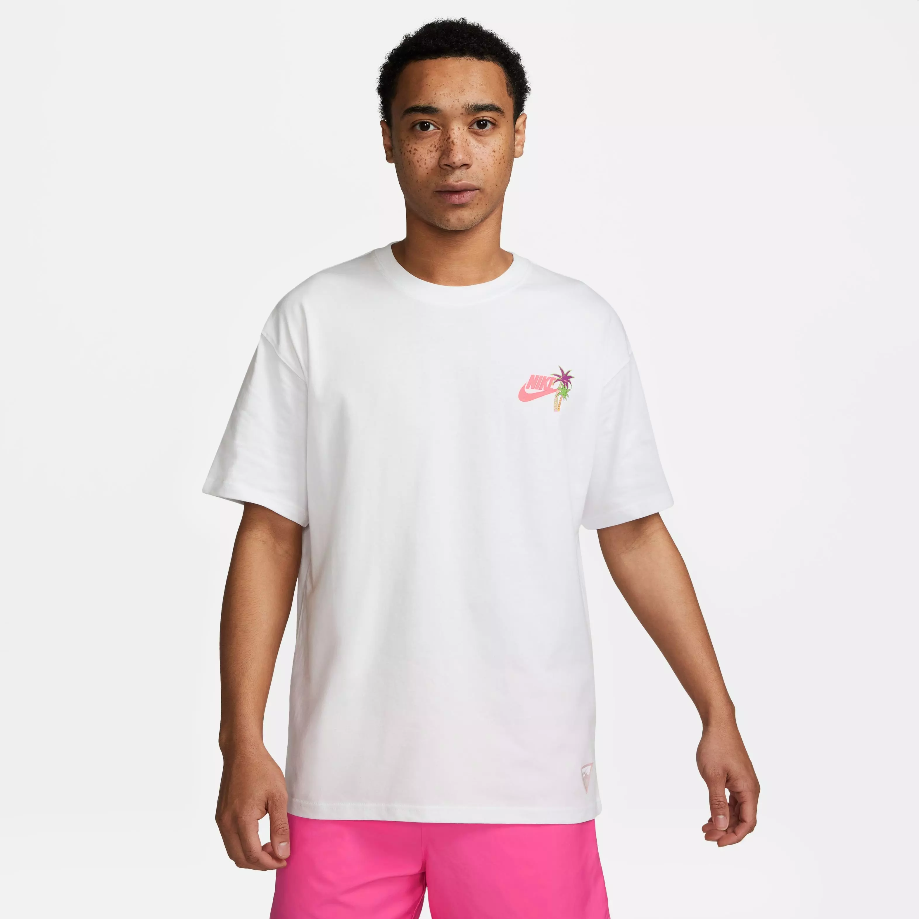 Nike Men's Sportswear Beach Party Surf Tee-White - WHITE