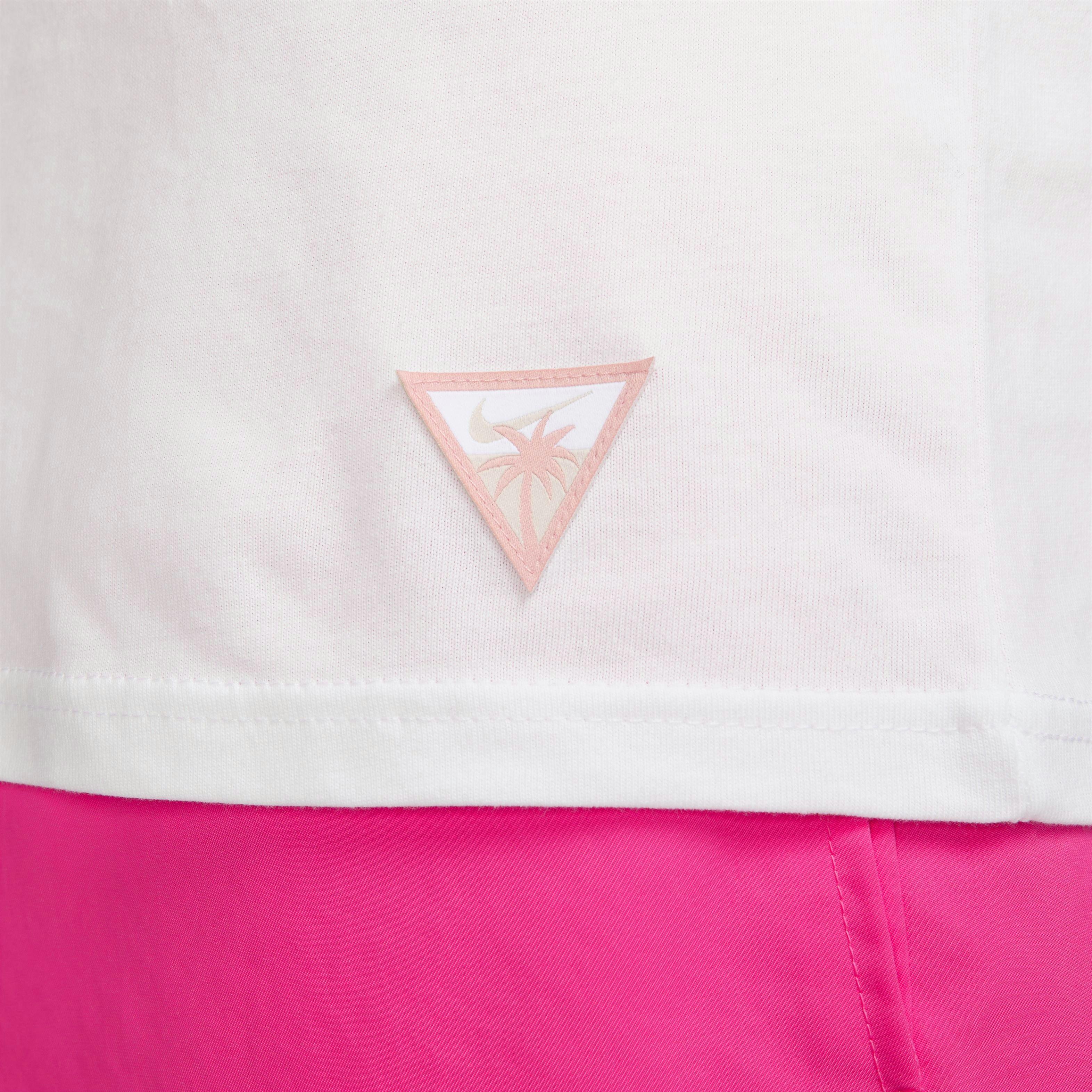 Nike Men's Sportswear Beach Party Surf Tee-White - WHITE Thumbnail View 5