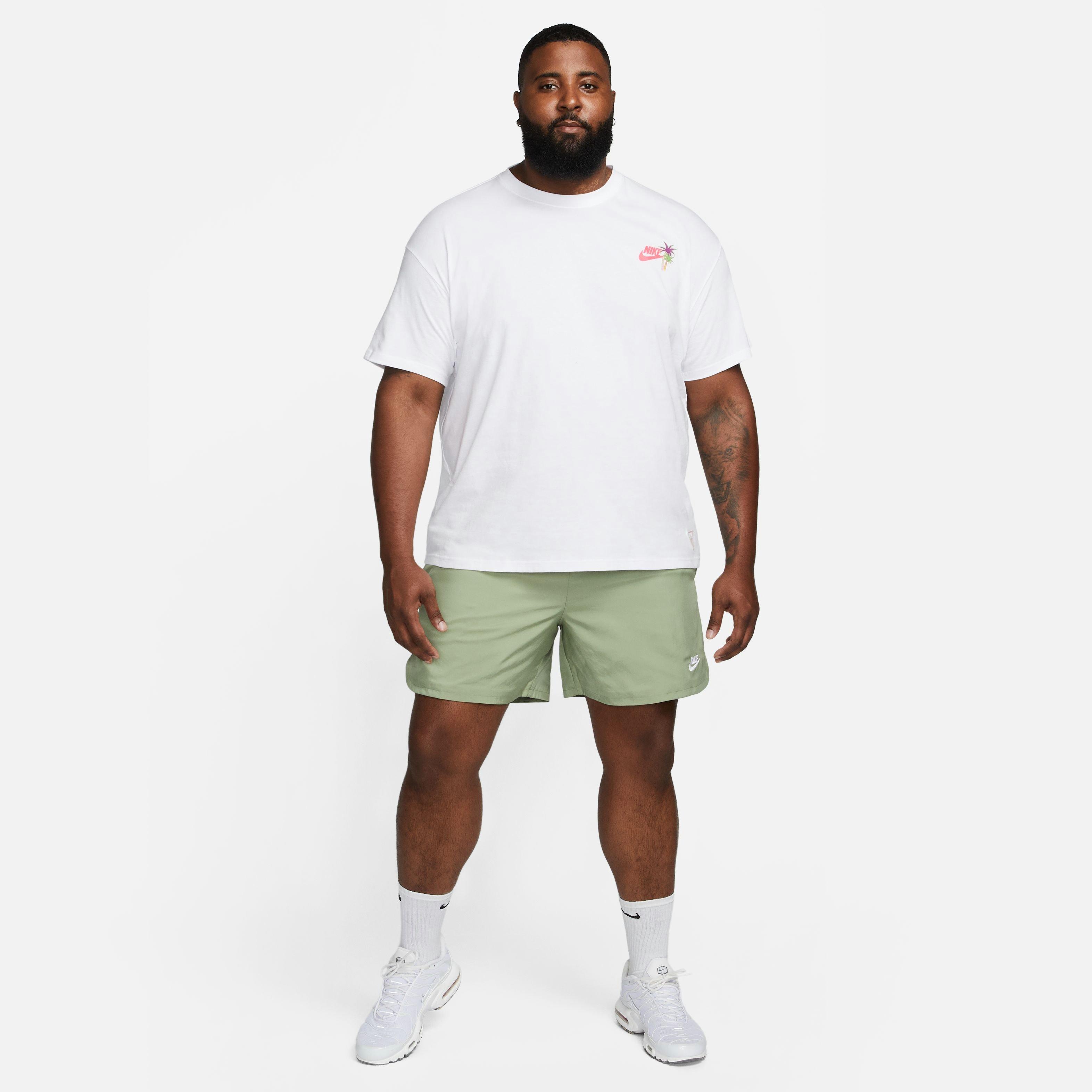 Nike Men's Sportswear Beach Party Surf Tee-White - WHITE Thumbnail View 9