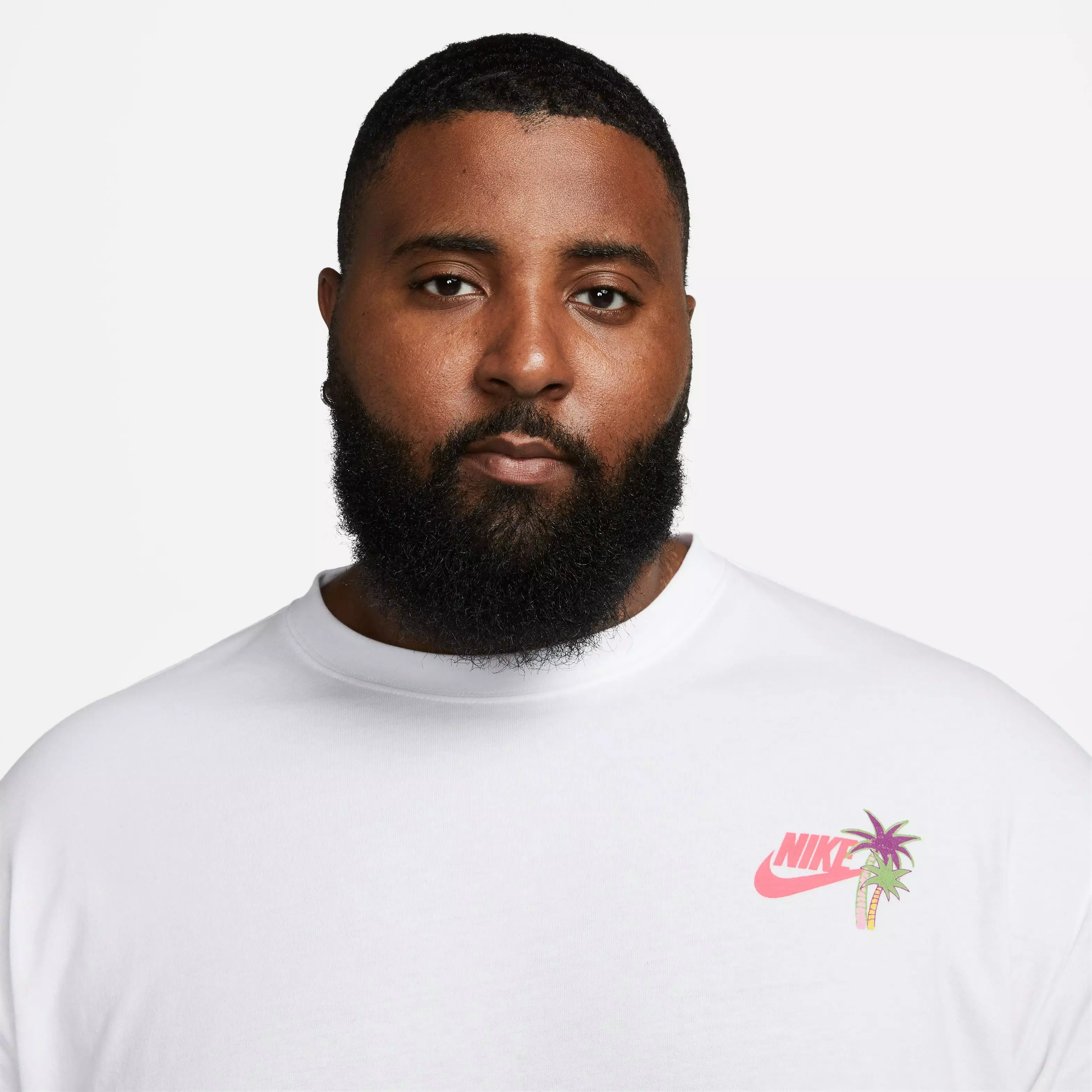 Nike Men's Sportswear Beach Party Surf Tee-White - WHITE