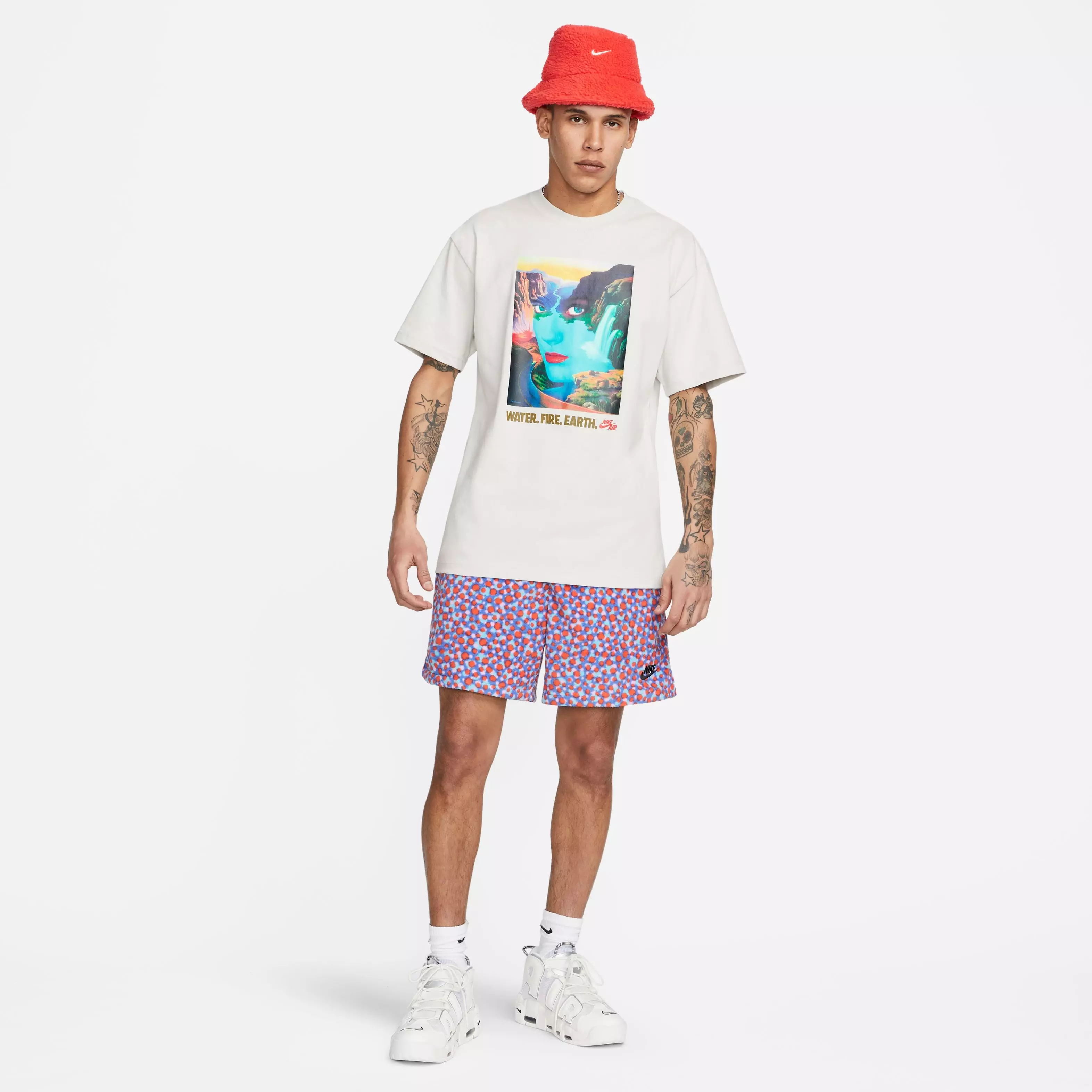 Nike Men's Sportswear M90 Bring It Out Graphic Tee-Bone - BONE