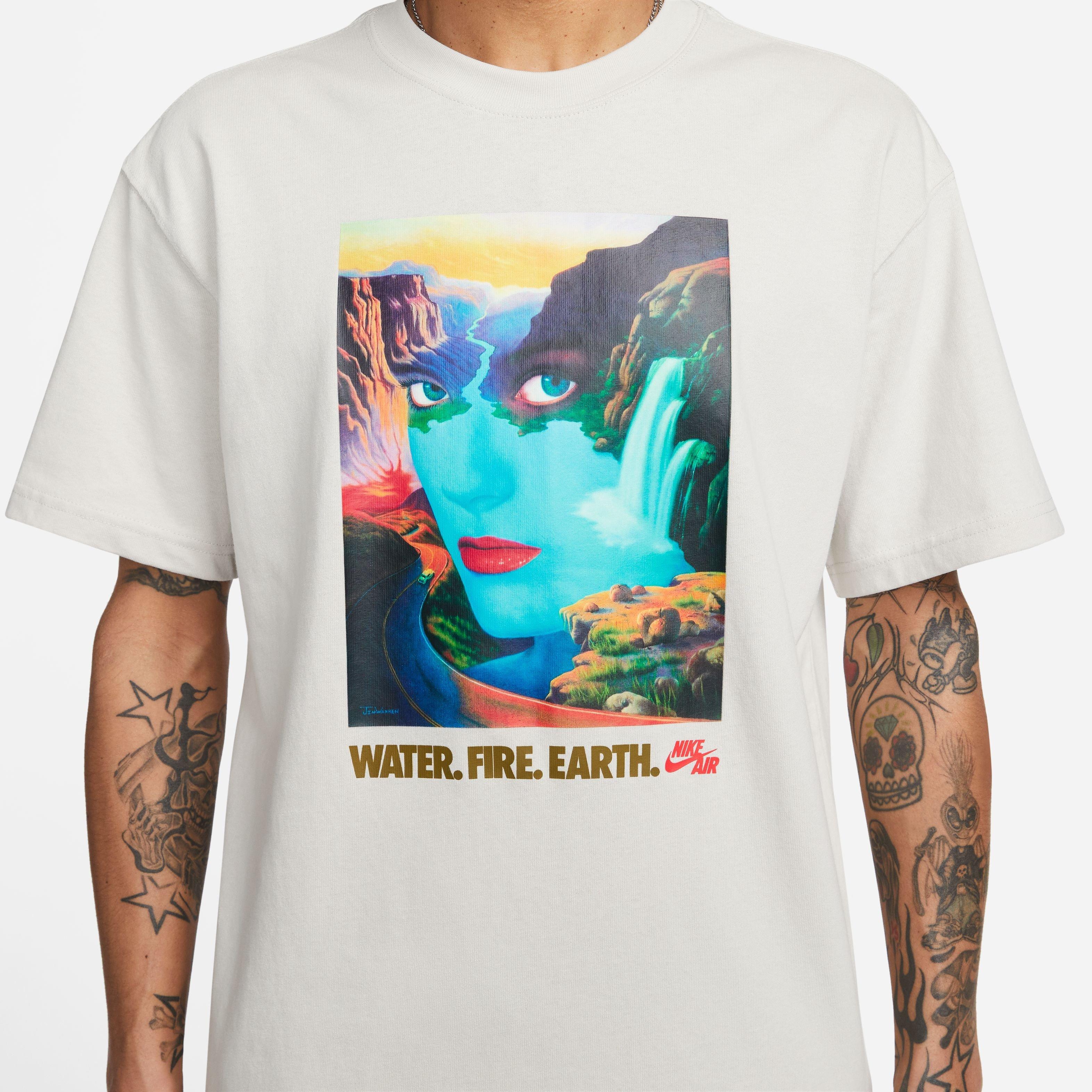 Nike Men's Sportswear M90 Bring It Out Graphic Tee-Bone - BONE Thumbnail View 4