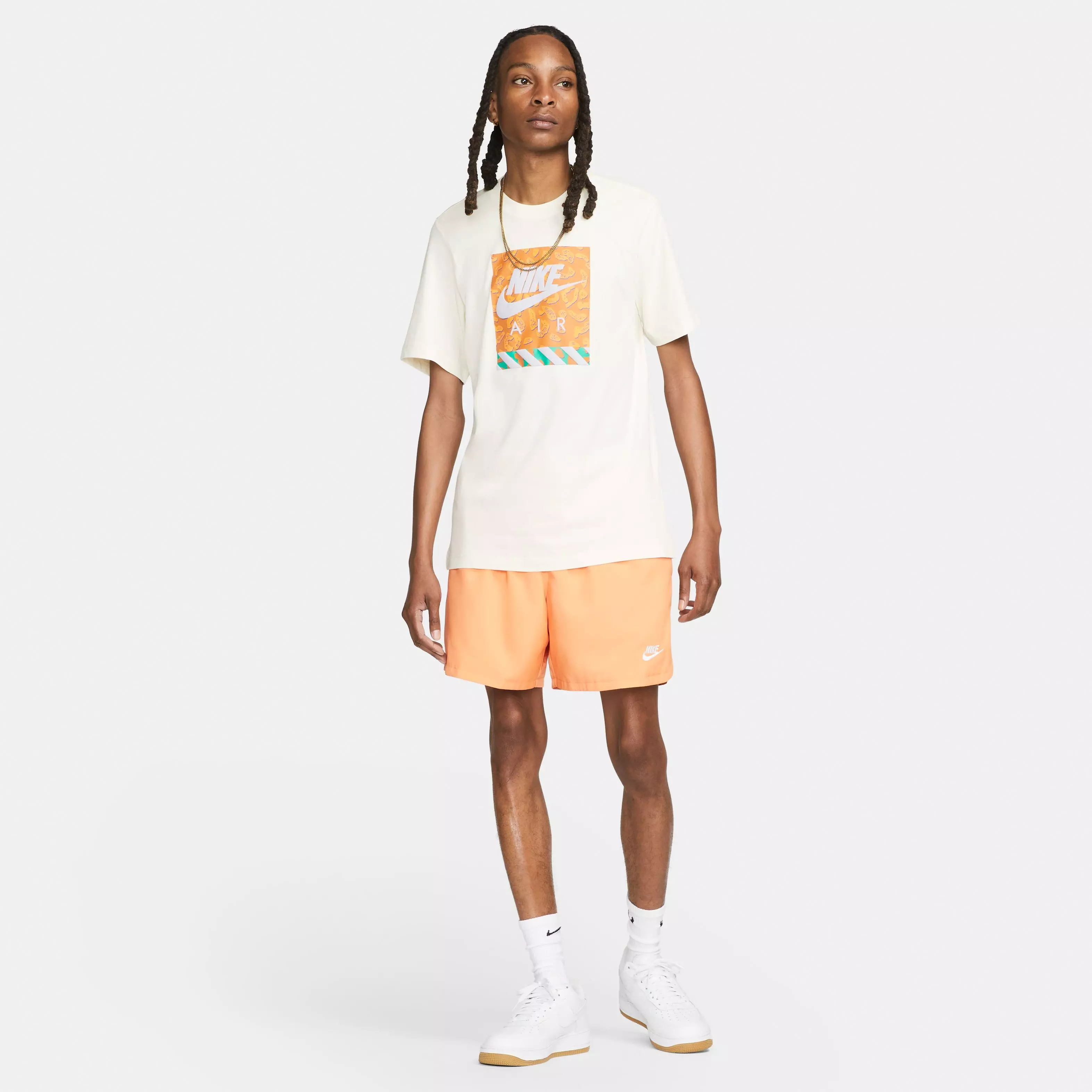 Nike Men's Sportswear Futura Box Tee-Cream - CREAM